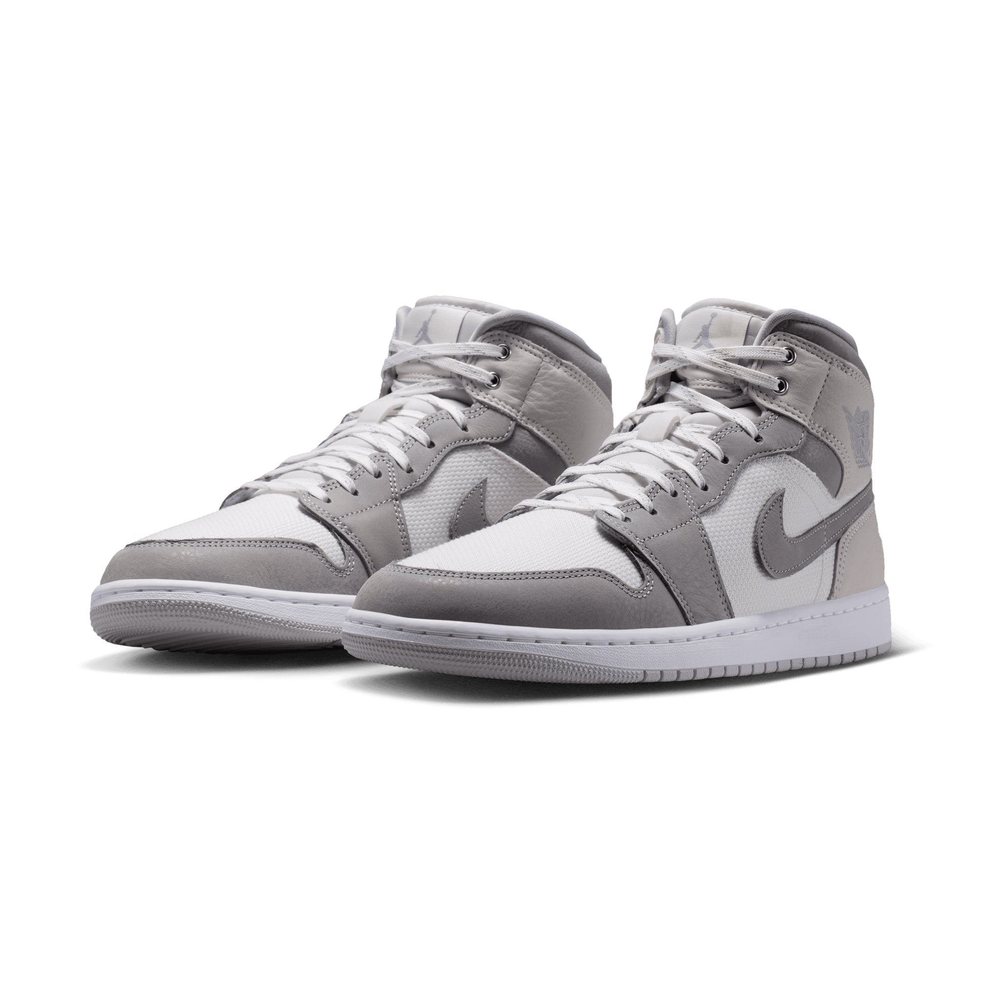 Air Jordan 1 Mid SE SUMMIT WHITE/LT SMOKE GREY-PHANTOM-SAIL IO2050-100