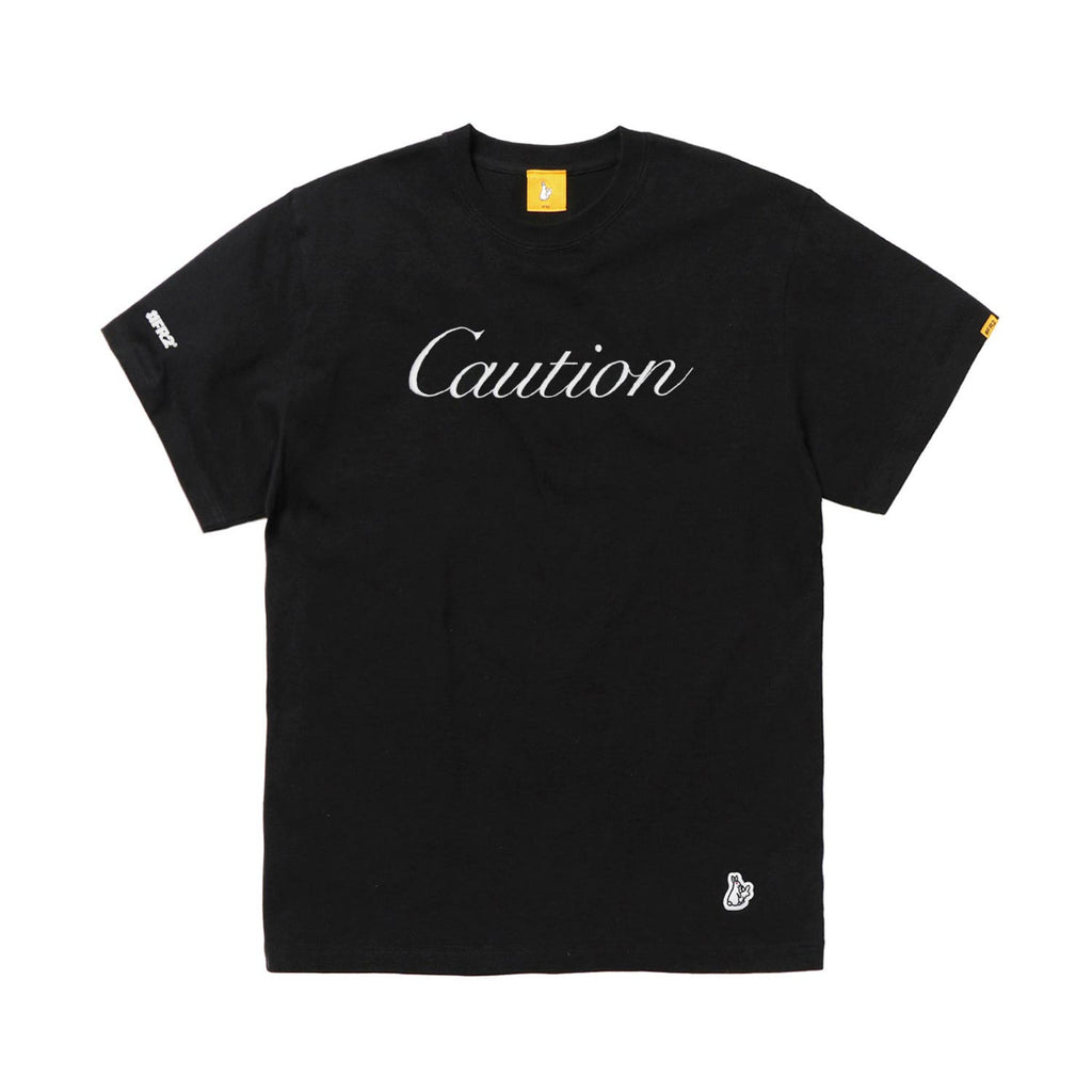 Caution Embroidery Tee FRC2318 Black