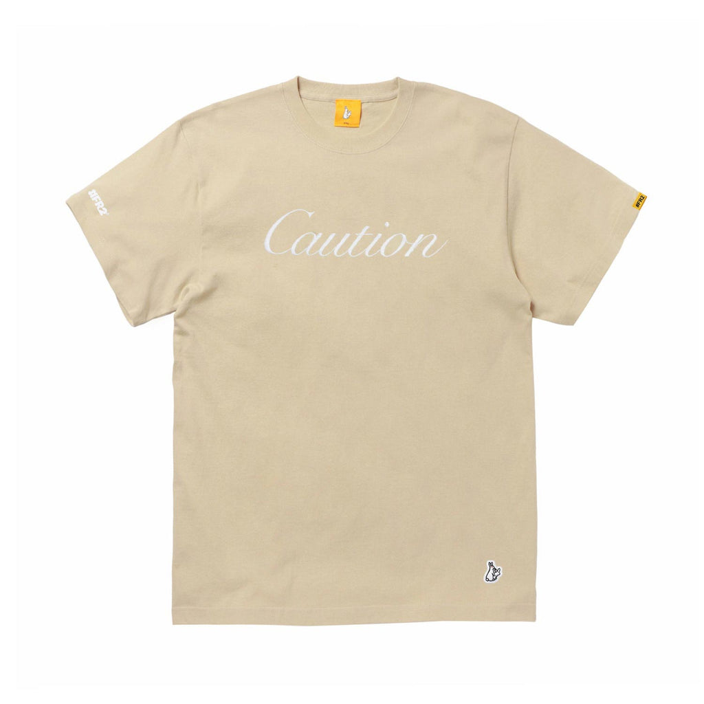 Caution Embroidery Tee FRC2318 Beige