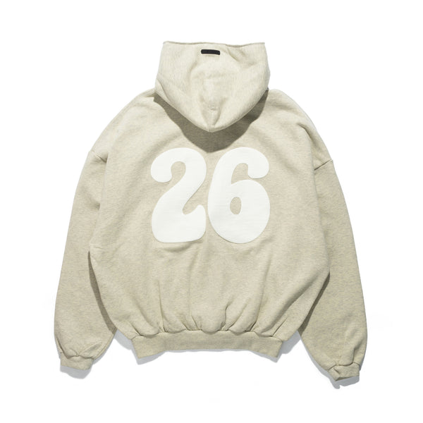 90's Full Zip Up Hoodie Washed Vanilla RW00290-0144