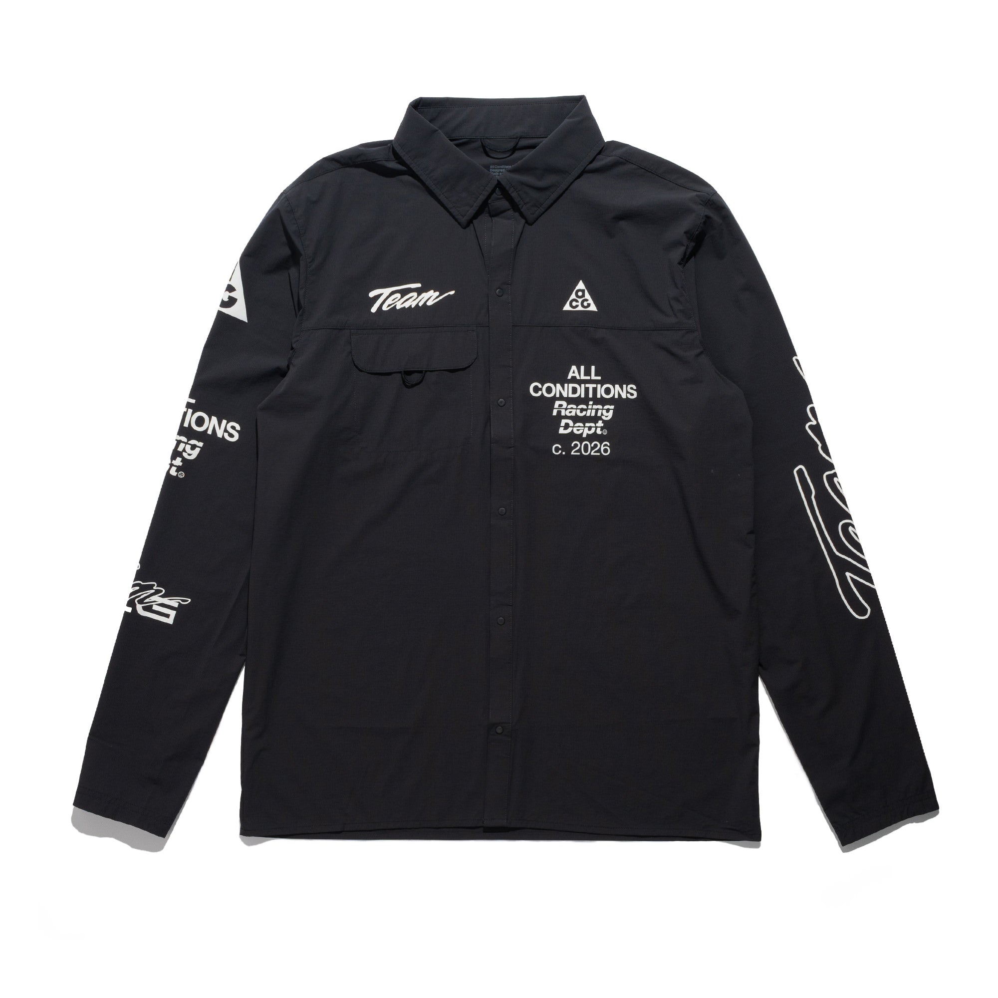 ACG Aireez UV Protection Button-Up DK SMOKE GREY/WHITE IU8150-070