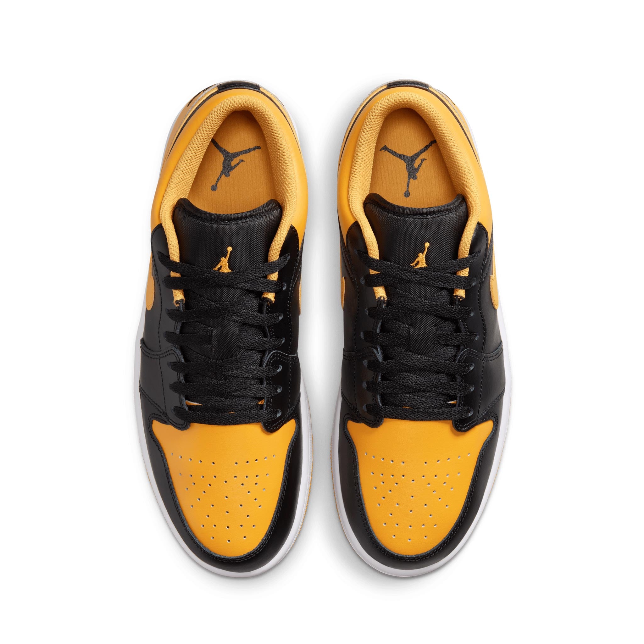 Jordan 1 low black yellow sale