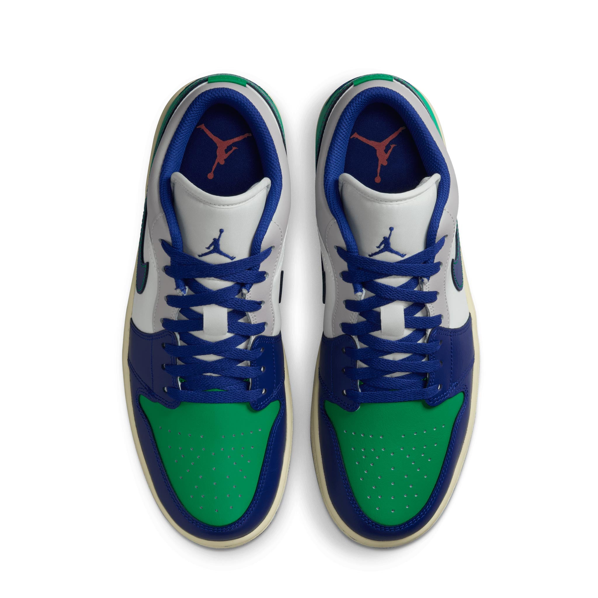 Air Jordan 1 Low SAIL/DEEP ROYAL BLUE-STADIUM GREEN 553558-147