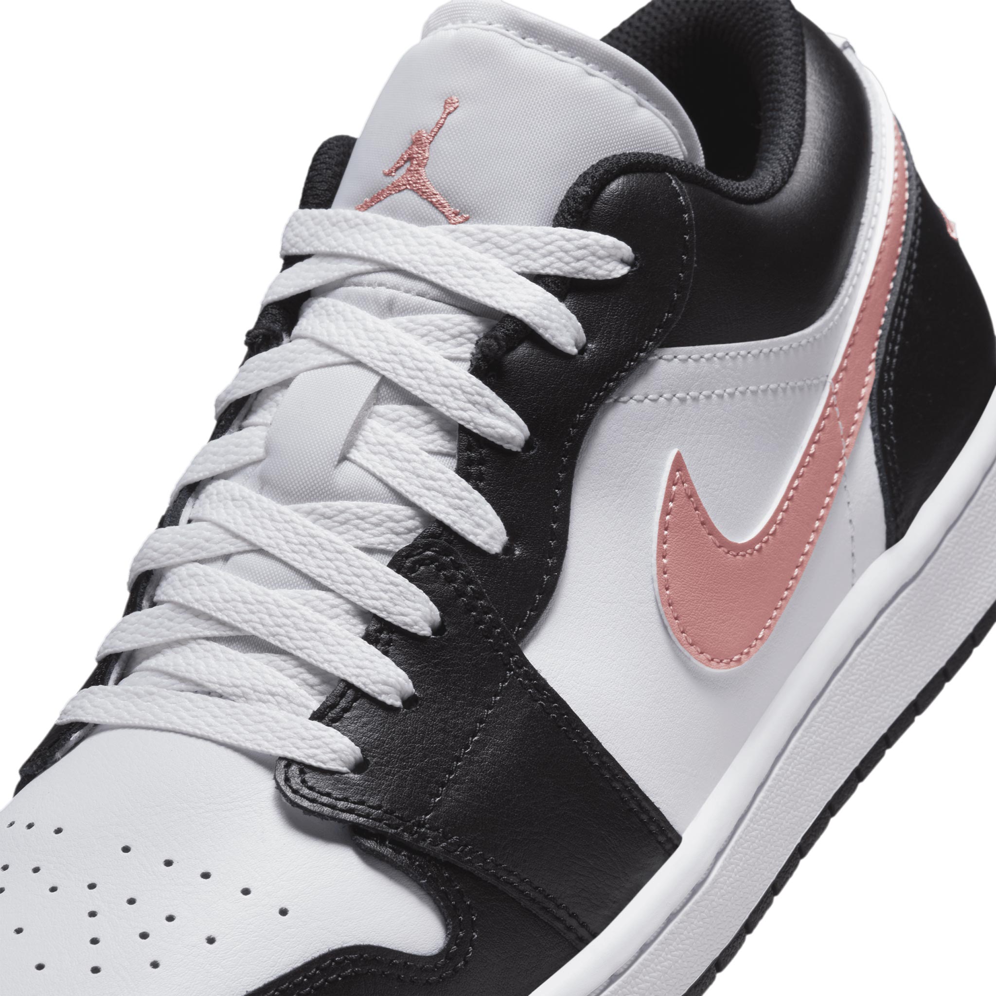 Air Jordan 1 Low White-Rust Pink-Black 553558-165 – Capsule