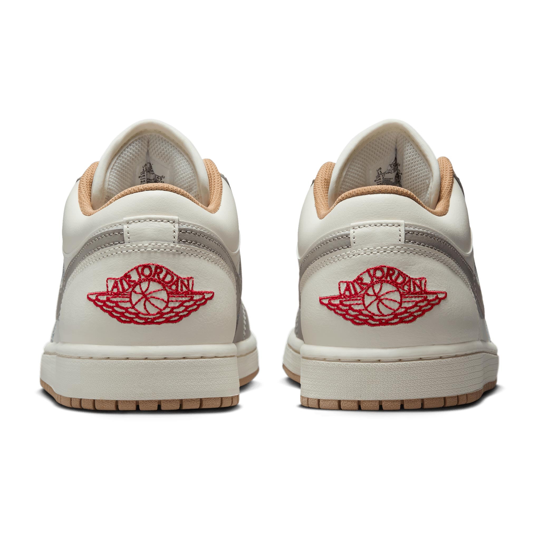 Air Jordan 1 Low SAIL/FIRE RED-COLLEGE GREY-HEMP 553558-169