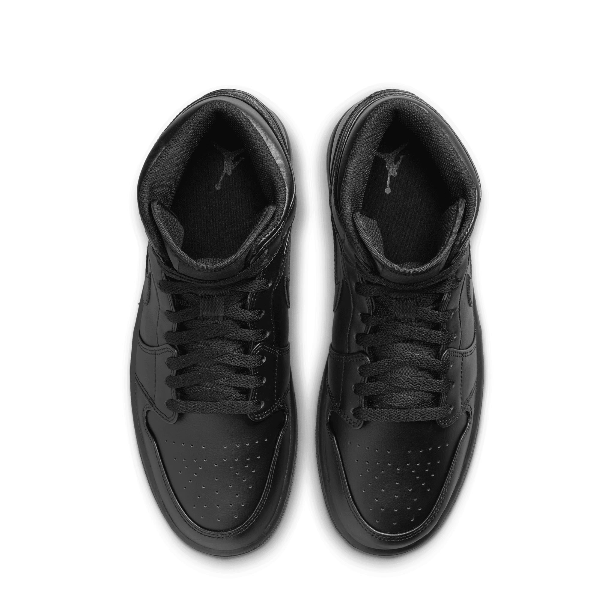 Air Jordan 1 Mid Black Black Black 554724 093