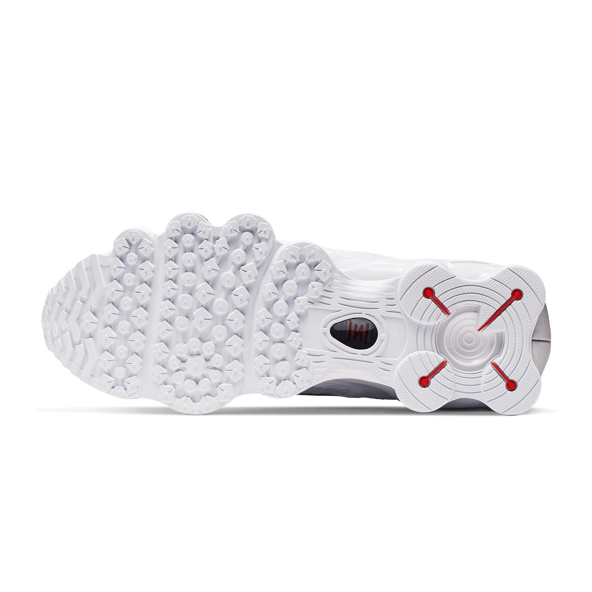 靴 Nike Shox TL AV3595-100 White Nike Shox TL White Metallic Silver Grey Mens Size 8 AV3595-100