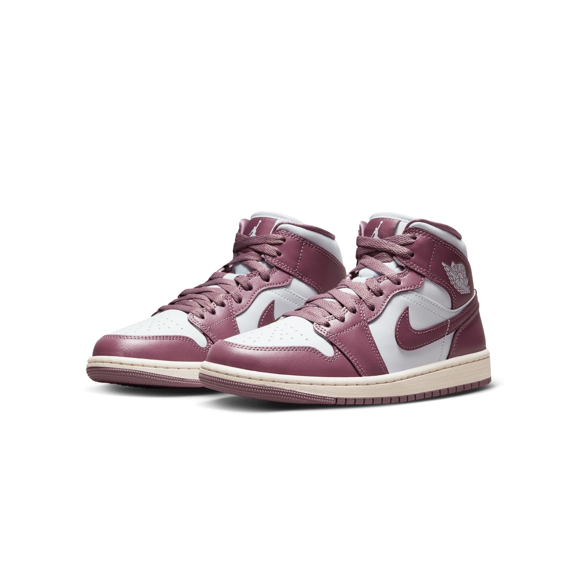 Women Air Jordan 1 Mid BQ6472-050 Pure Platinum