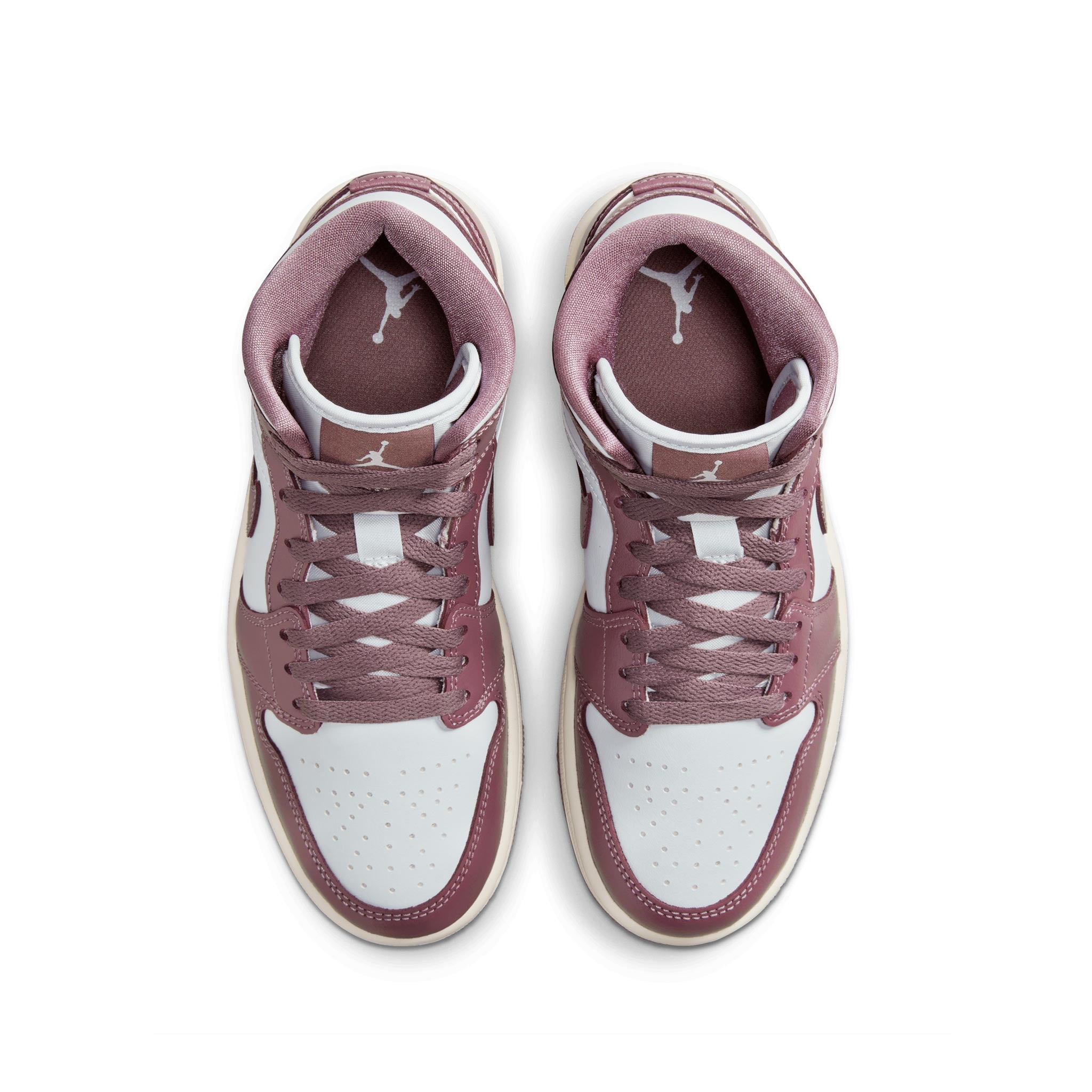 Women Air Jordan 1 Mid BQ6472-050 Pure Platinum