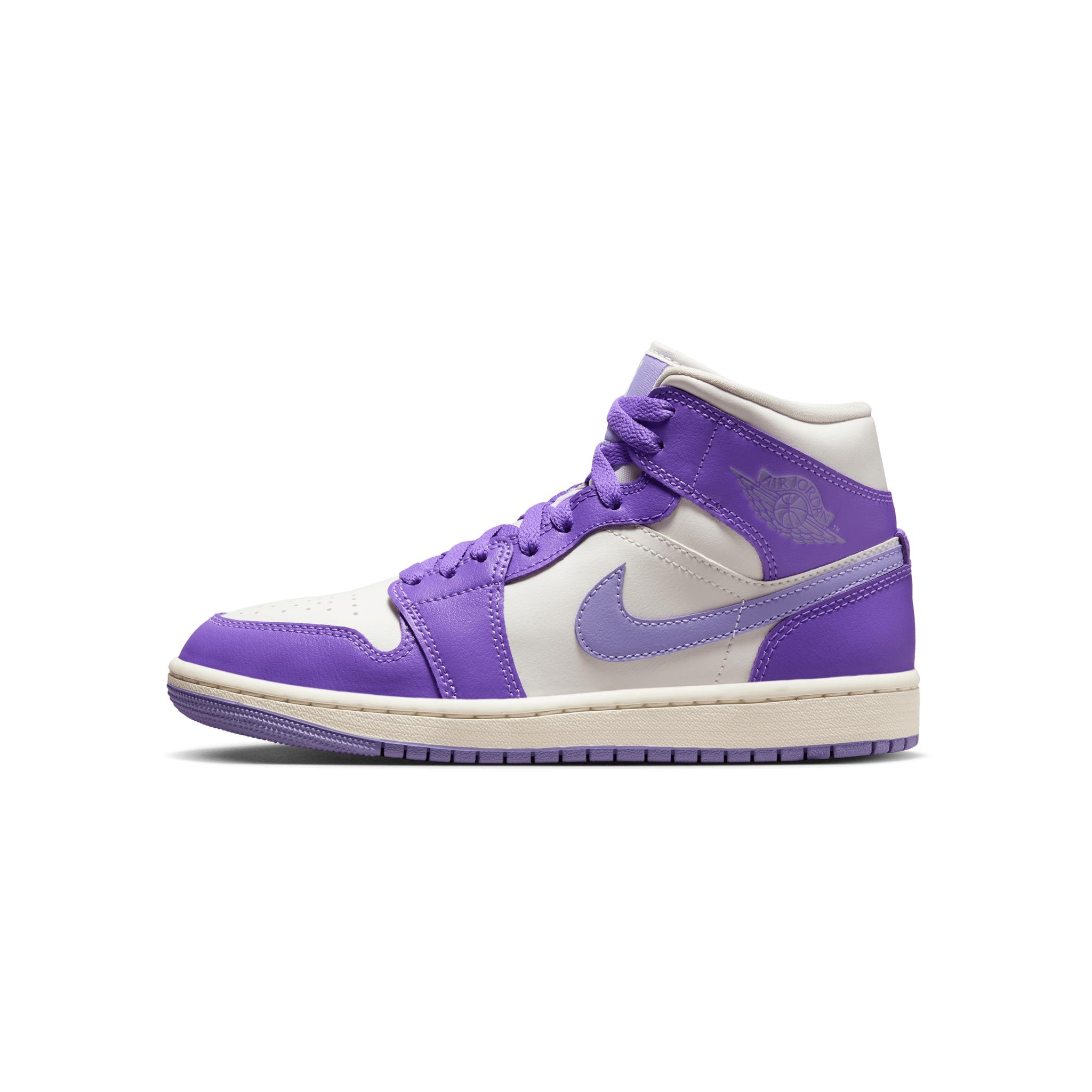 Women Air Jordan 1 Mid BQ6472 504 Action Grape Capsule