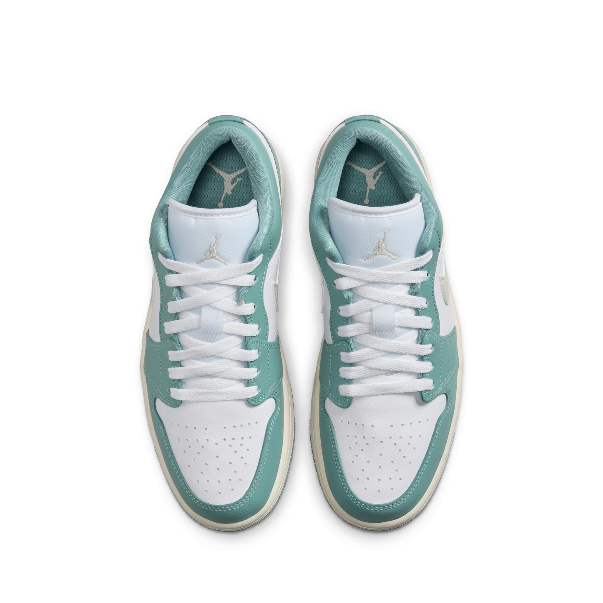 Women's Air Jordan 1 Low WHITE/LT OREWOOD BRN-CANNON-SAIL DC0774-138