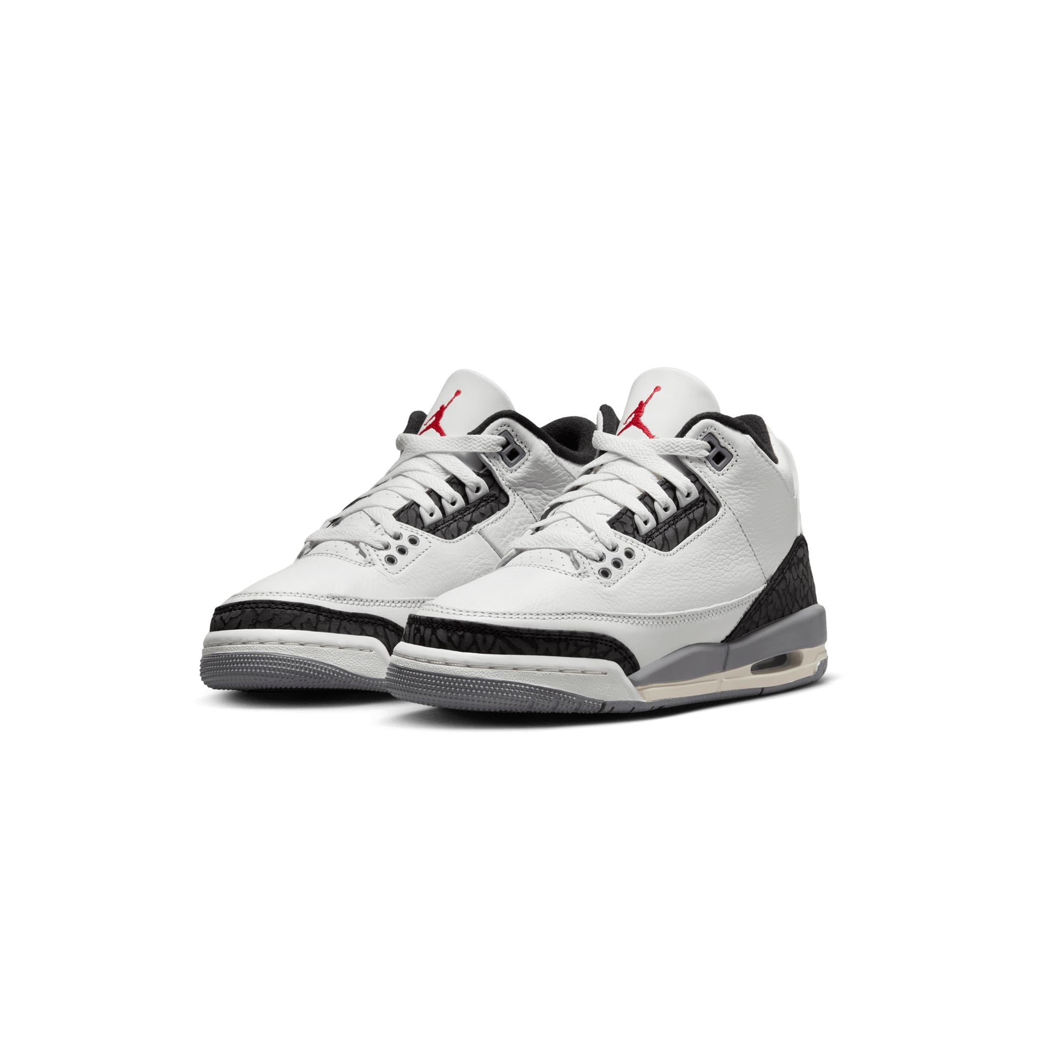 Air Jordan 3 Retro GS Summit White Fire Red Cement Grey DM0967 106