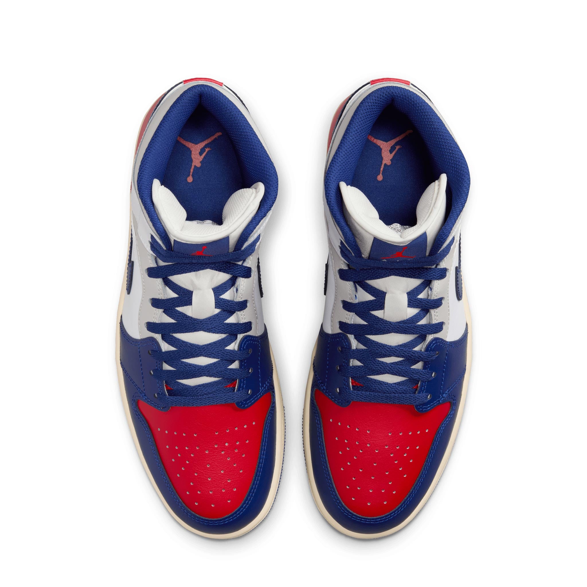 air jordan 1 mid white red royal