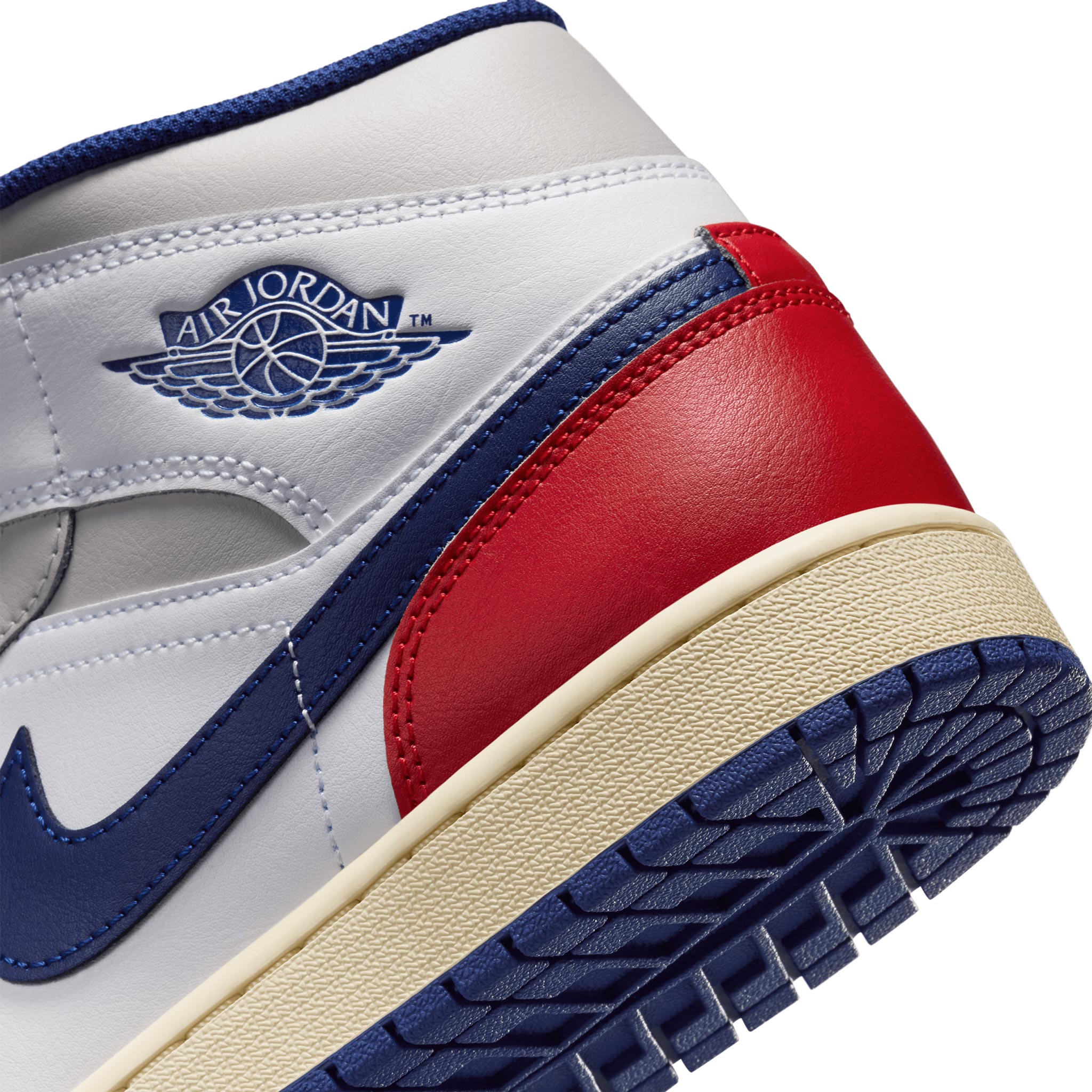 Air Jordan 1 Mid WHITE/DEEP ROYAL BLUE-UNIVERSITY RED DQ8426-102