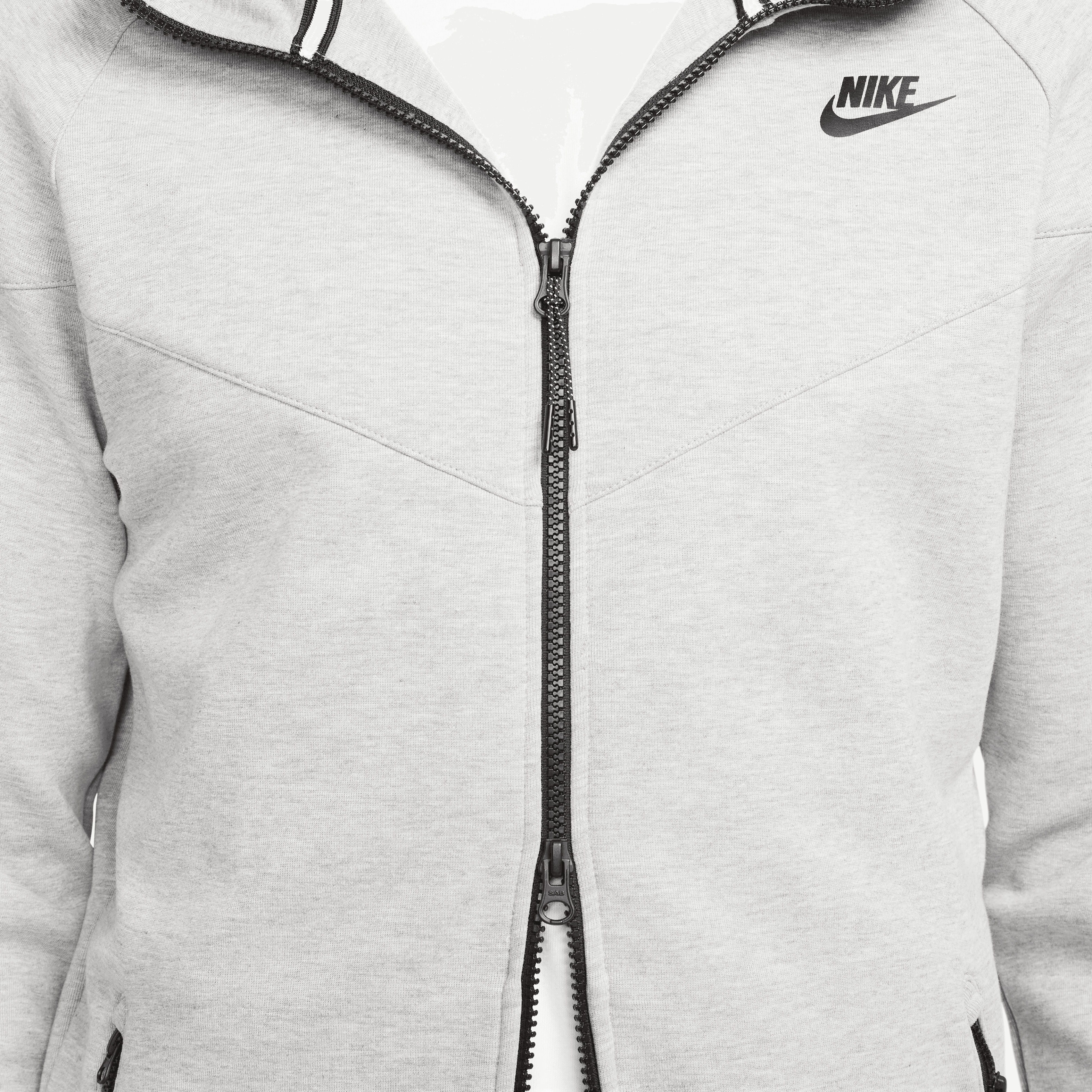 Nike tech full zip hoodie grey online