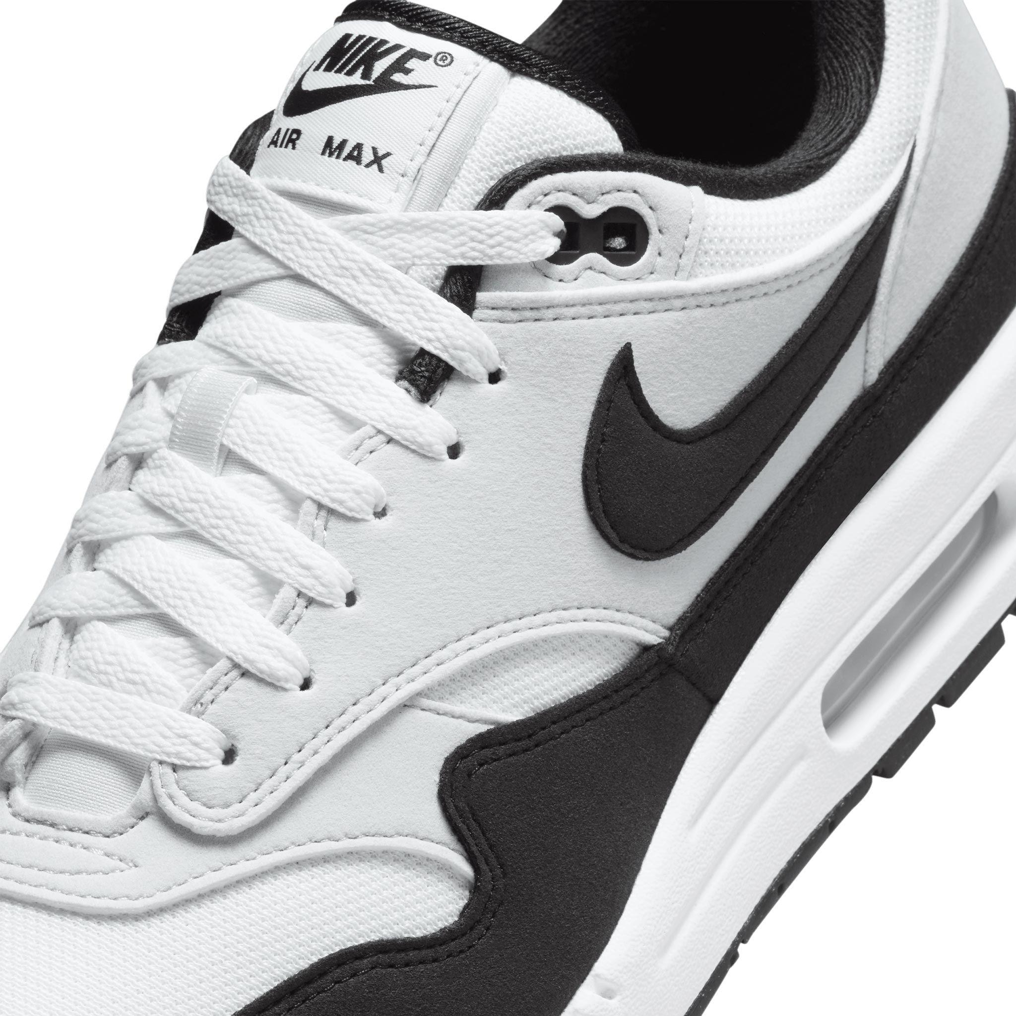 Air max 1 deals white black