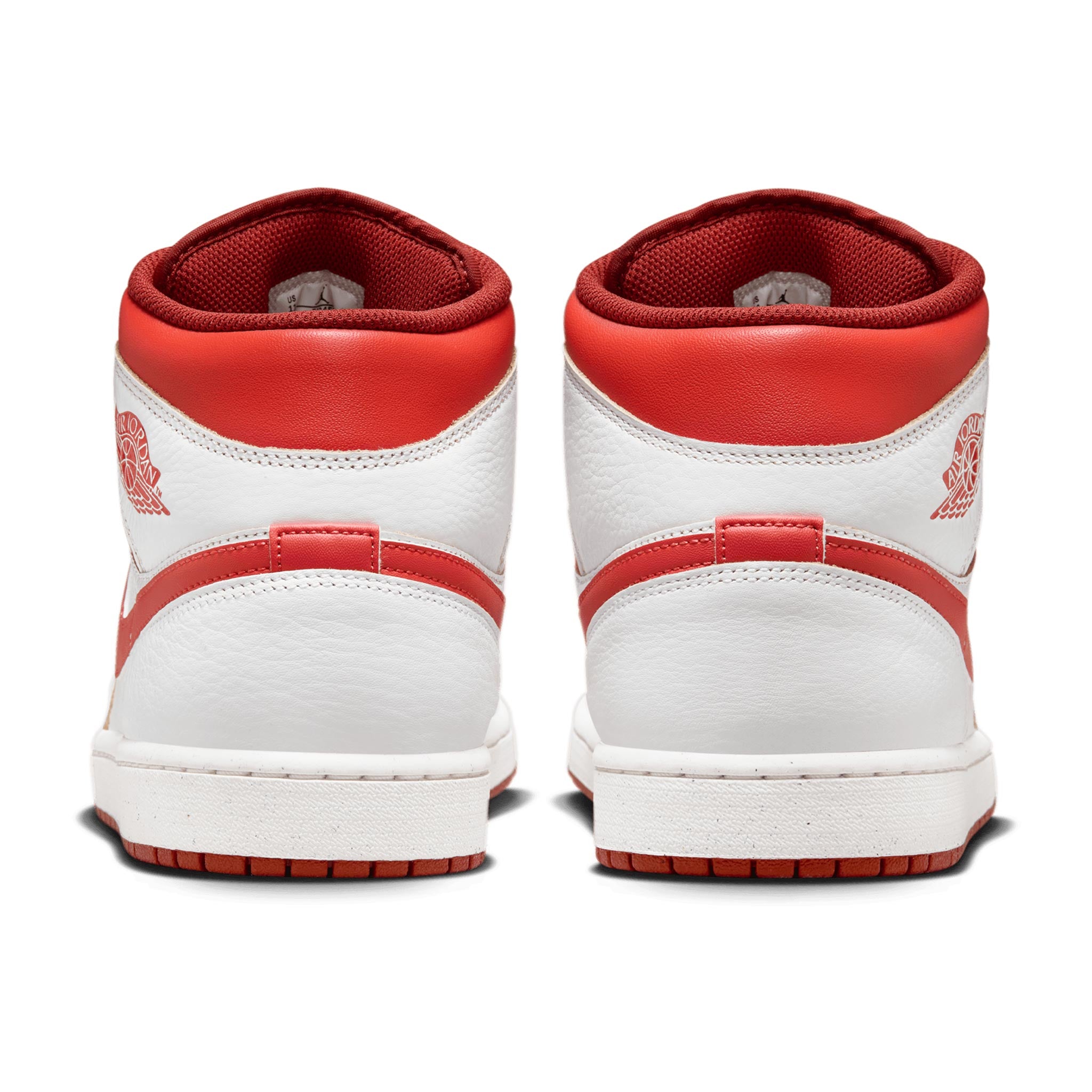 Jordan air 1 hotsell mid red and white