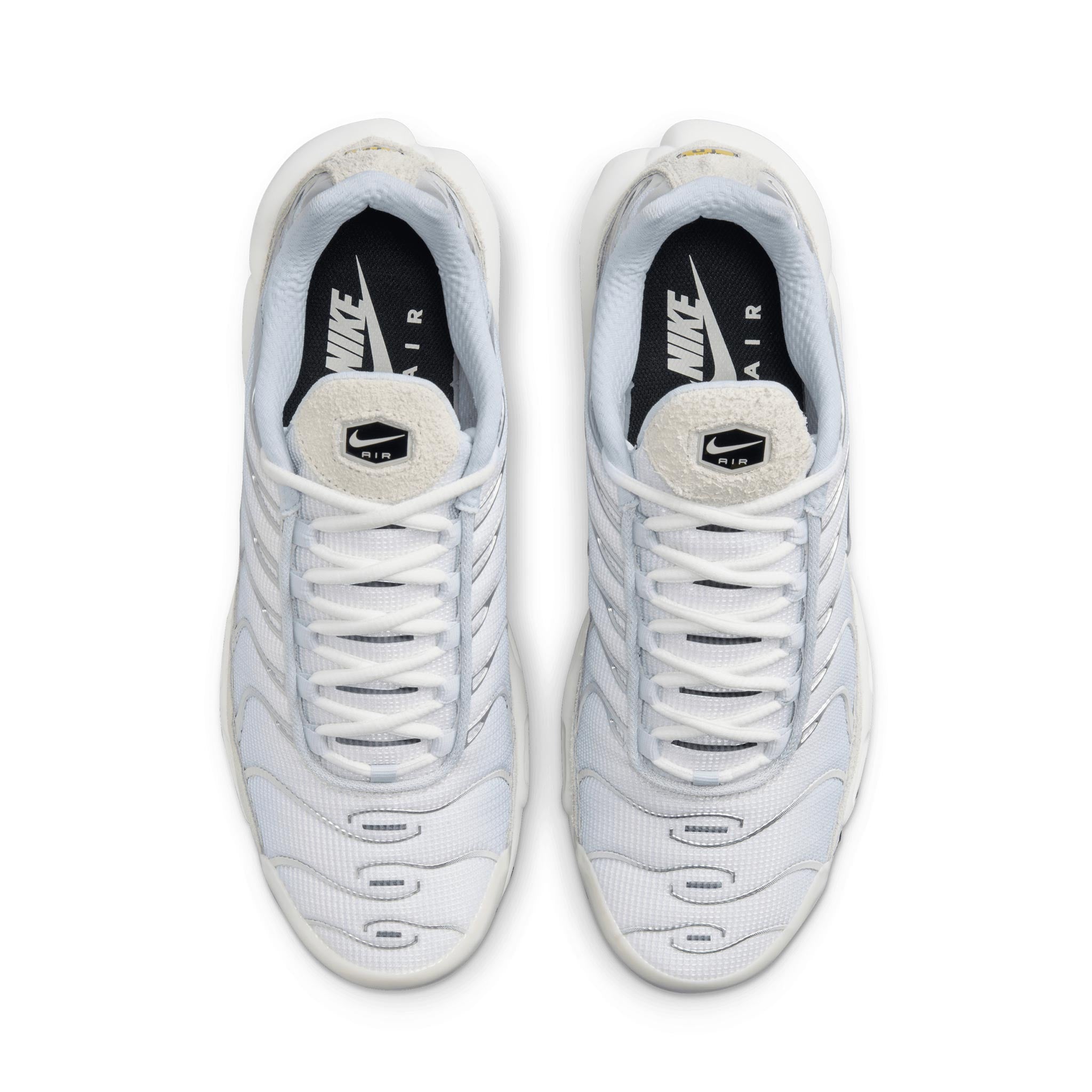 Nike air max plus white black deals pure platinum