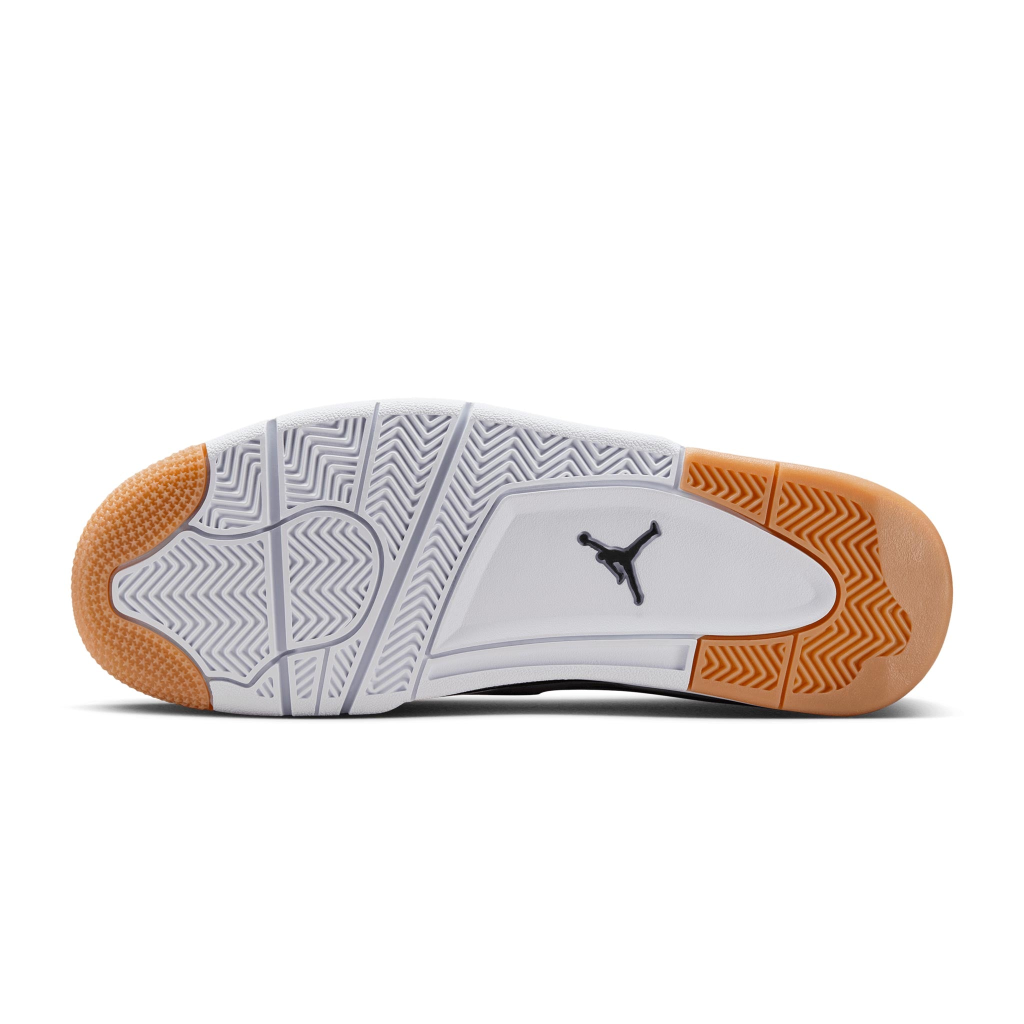 air jordan 4 retro black white & gum brown