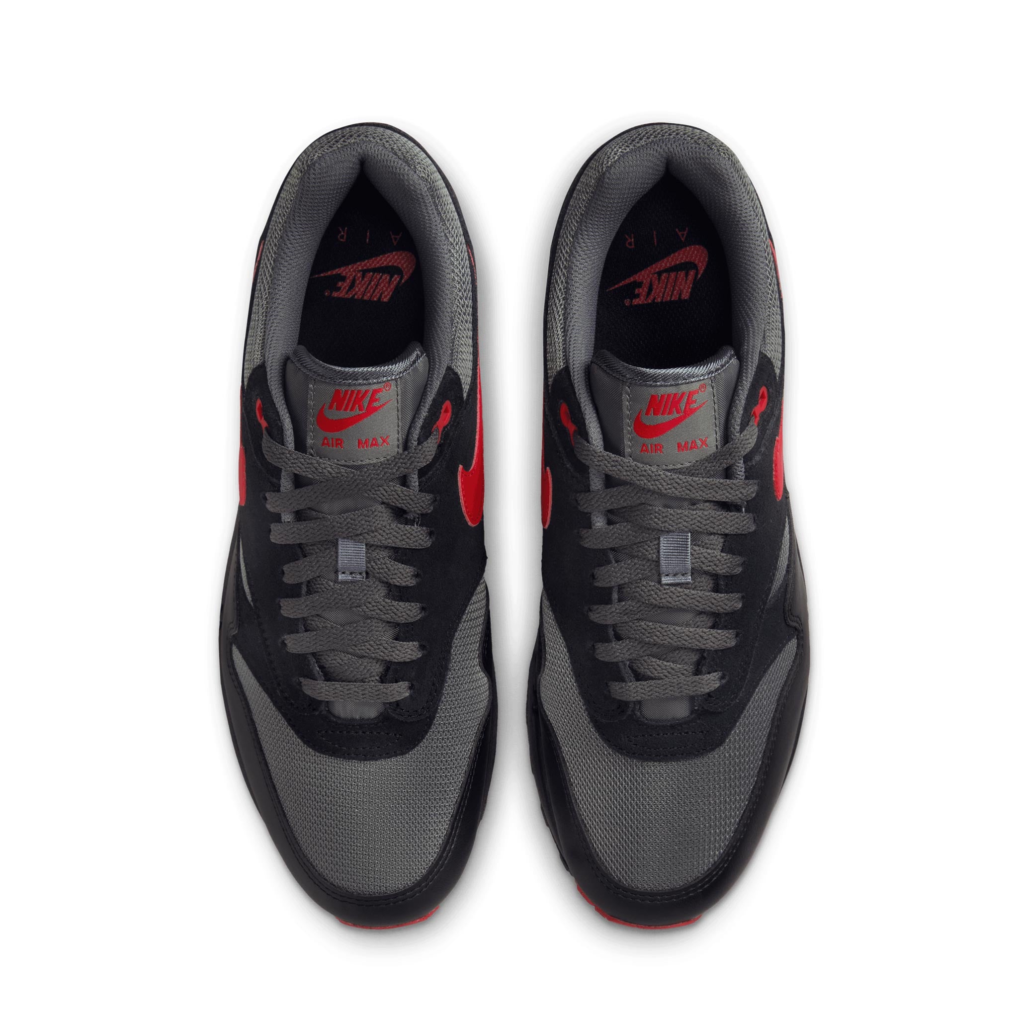 black and red air max 1