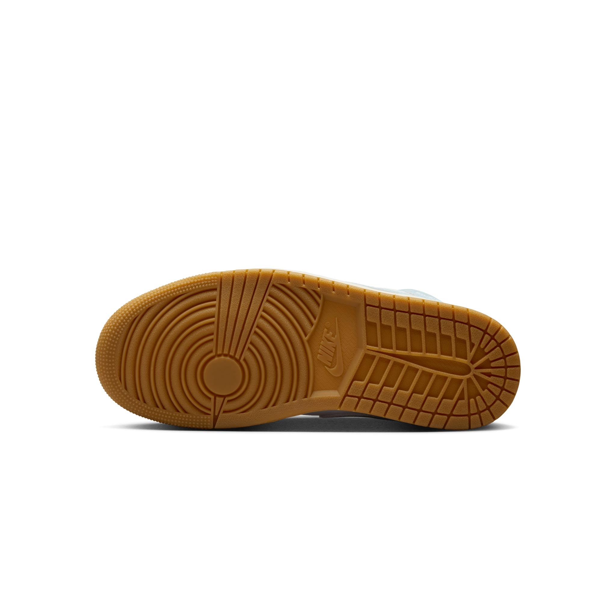 Women's Air Jordan 1 Mid SE WHITE/WORN BLUE-SAIL-GUM LIGHT BROWN HQ2005-100