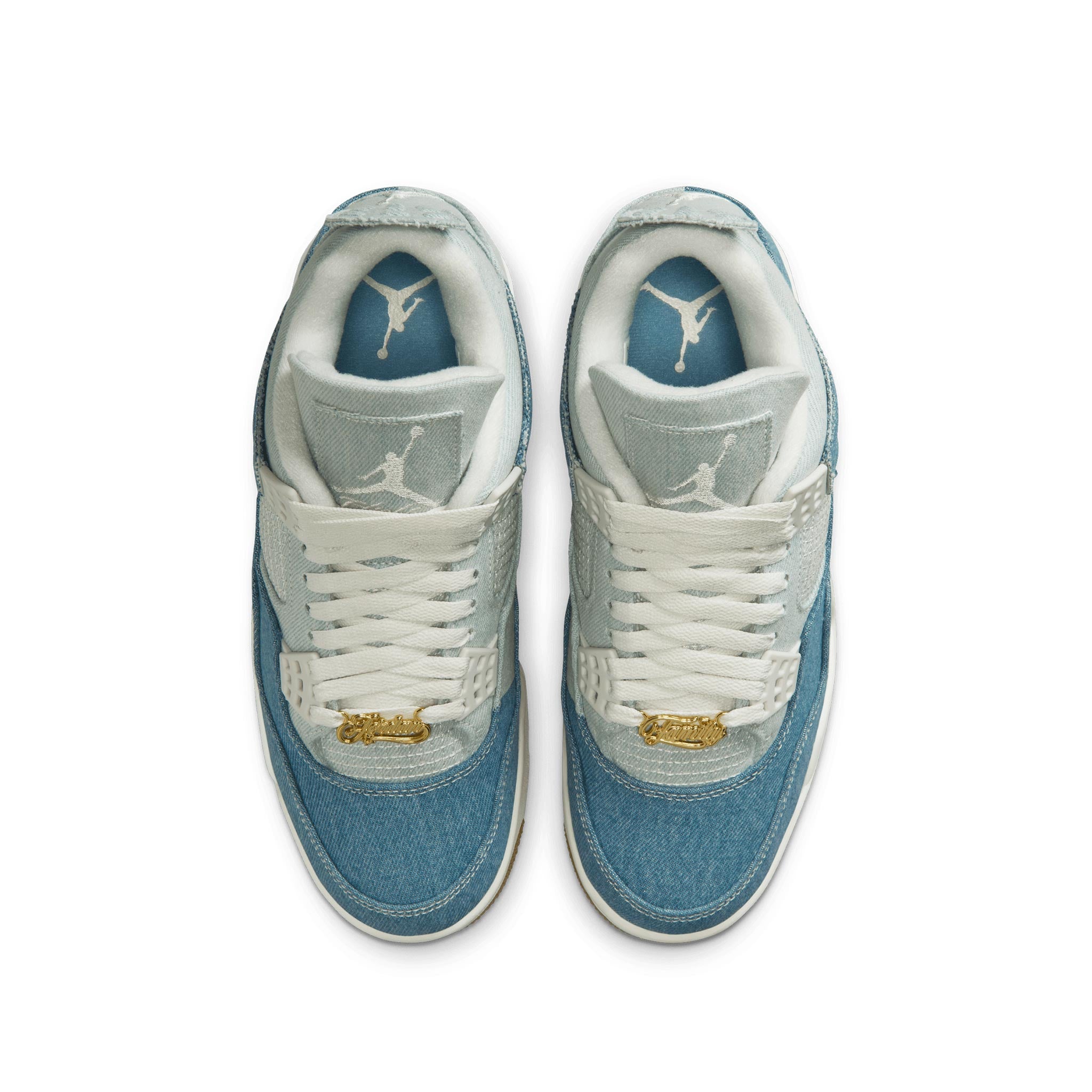 Women's Air Jordan 4 Retro Worn Blue SAIL/SAIL-GUM LIGHT BROWN IB6716-100