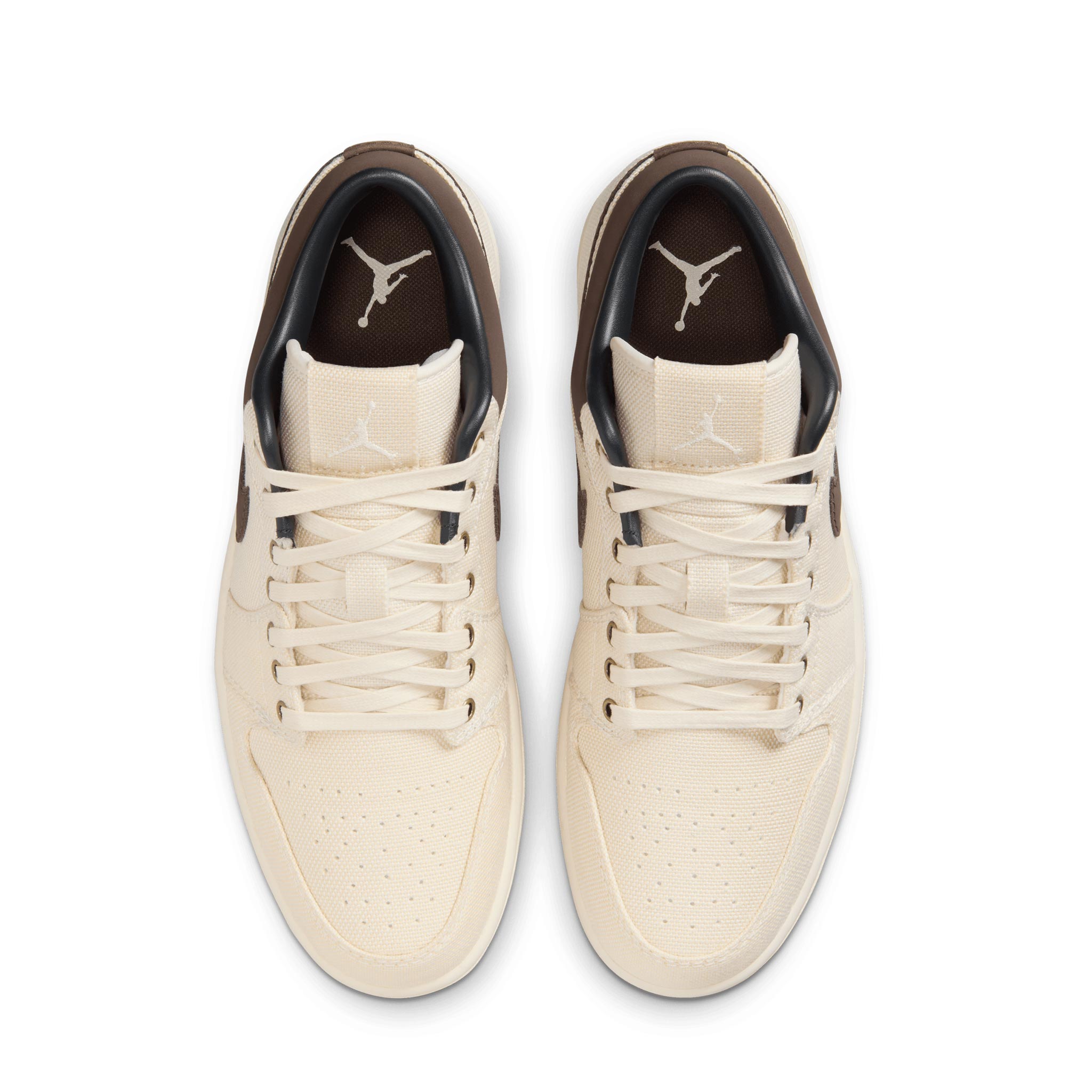 Air Jordan 1 Low PRM Pale Ivory/Baroque Brown-Off Noir IB8058-110