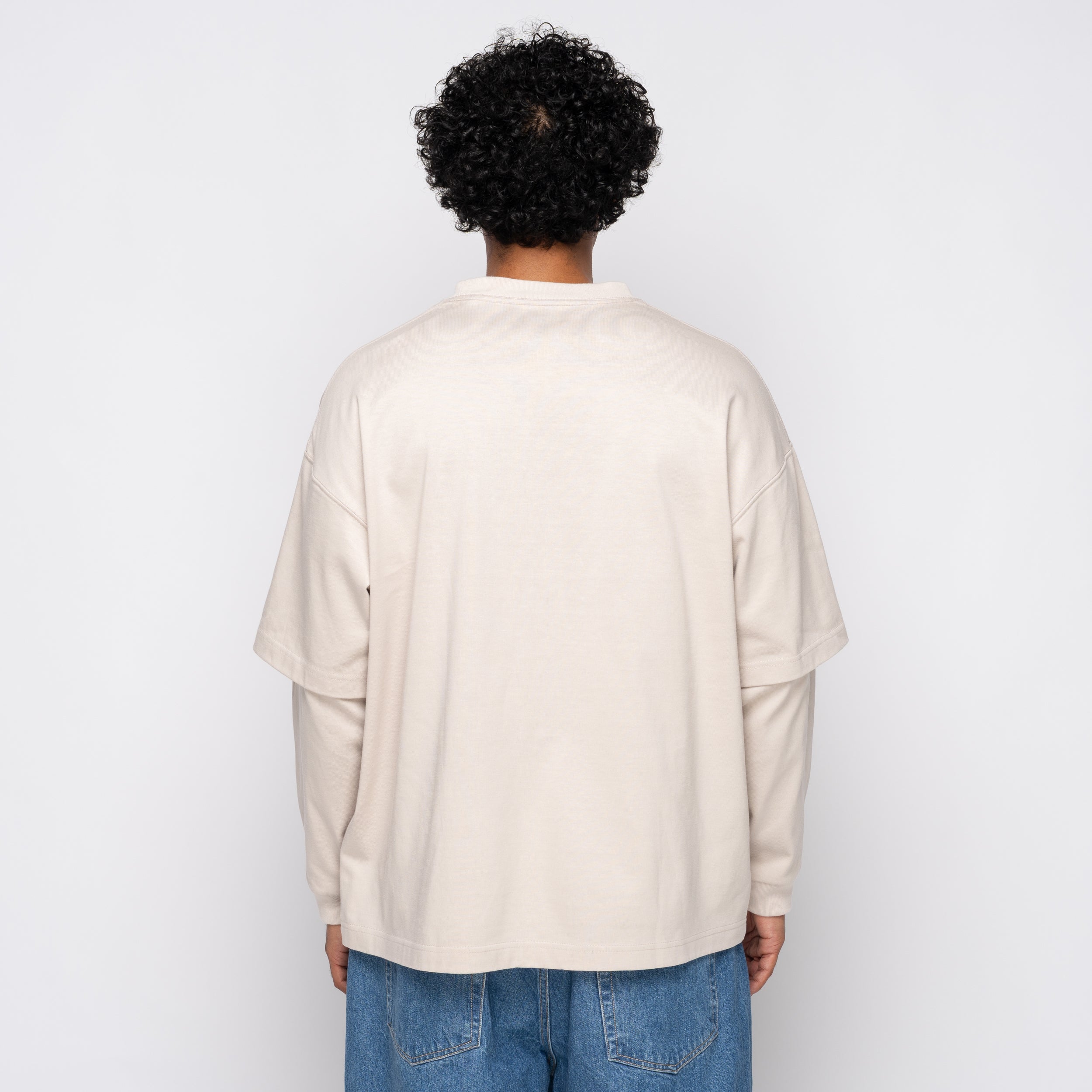 Layered LS Tee Greige 1007AWCS01