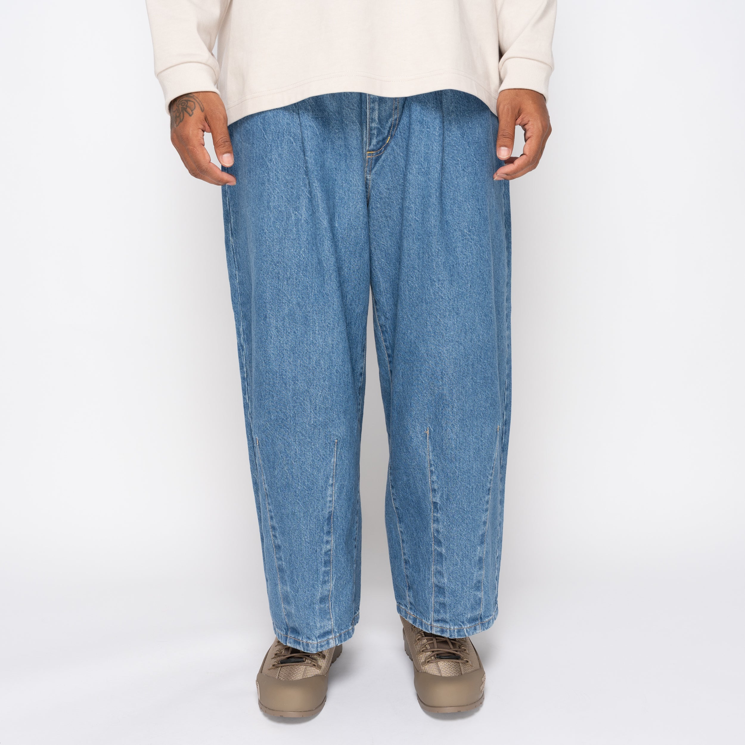 5PK Balloon Pants Enzyme Wash Indigo 1006AWBALOON5PK01-1