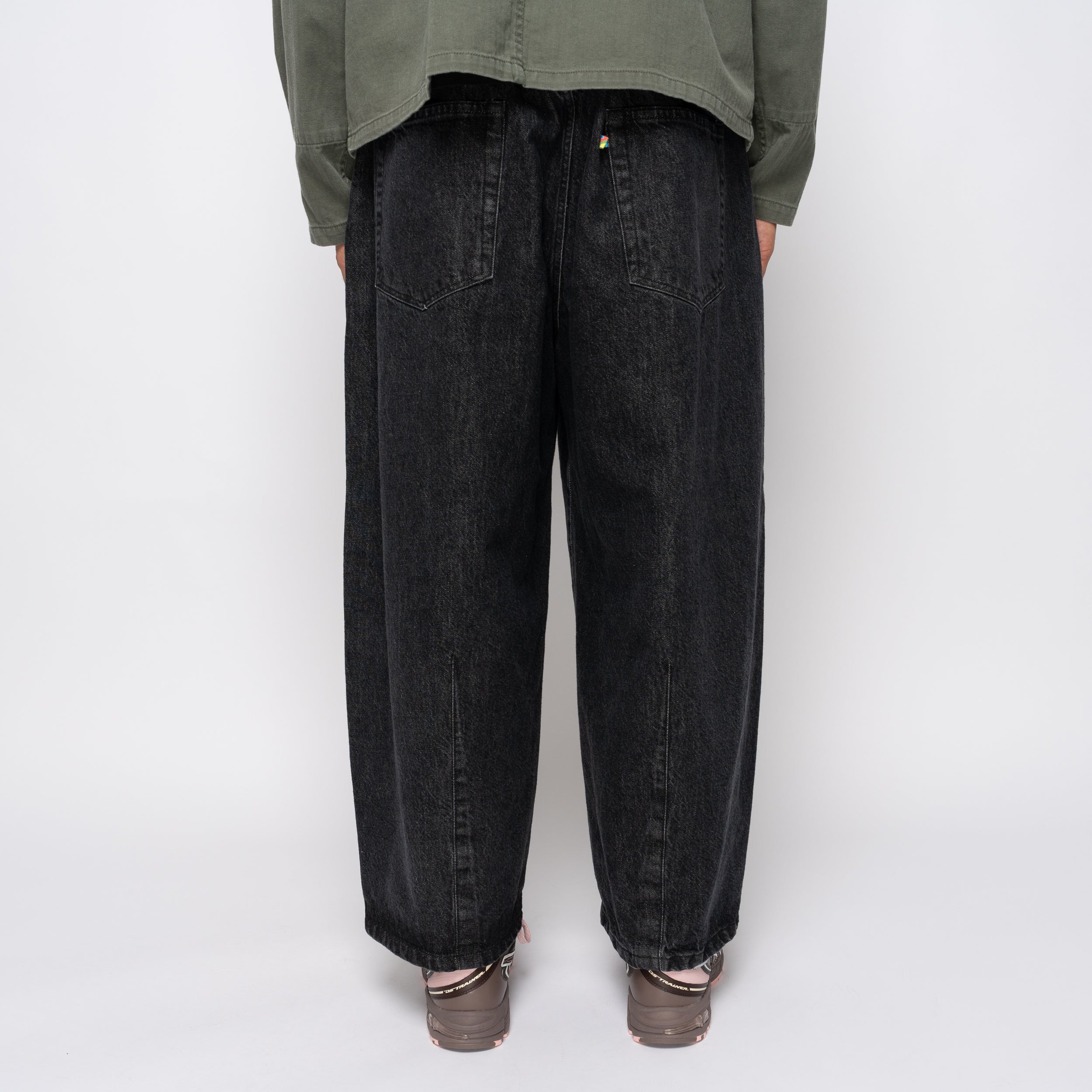 5PK Balloon Pants Enzyme Wash Black 1006AWBALOON5PK01-1