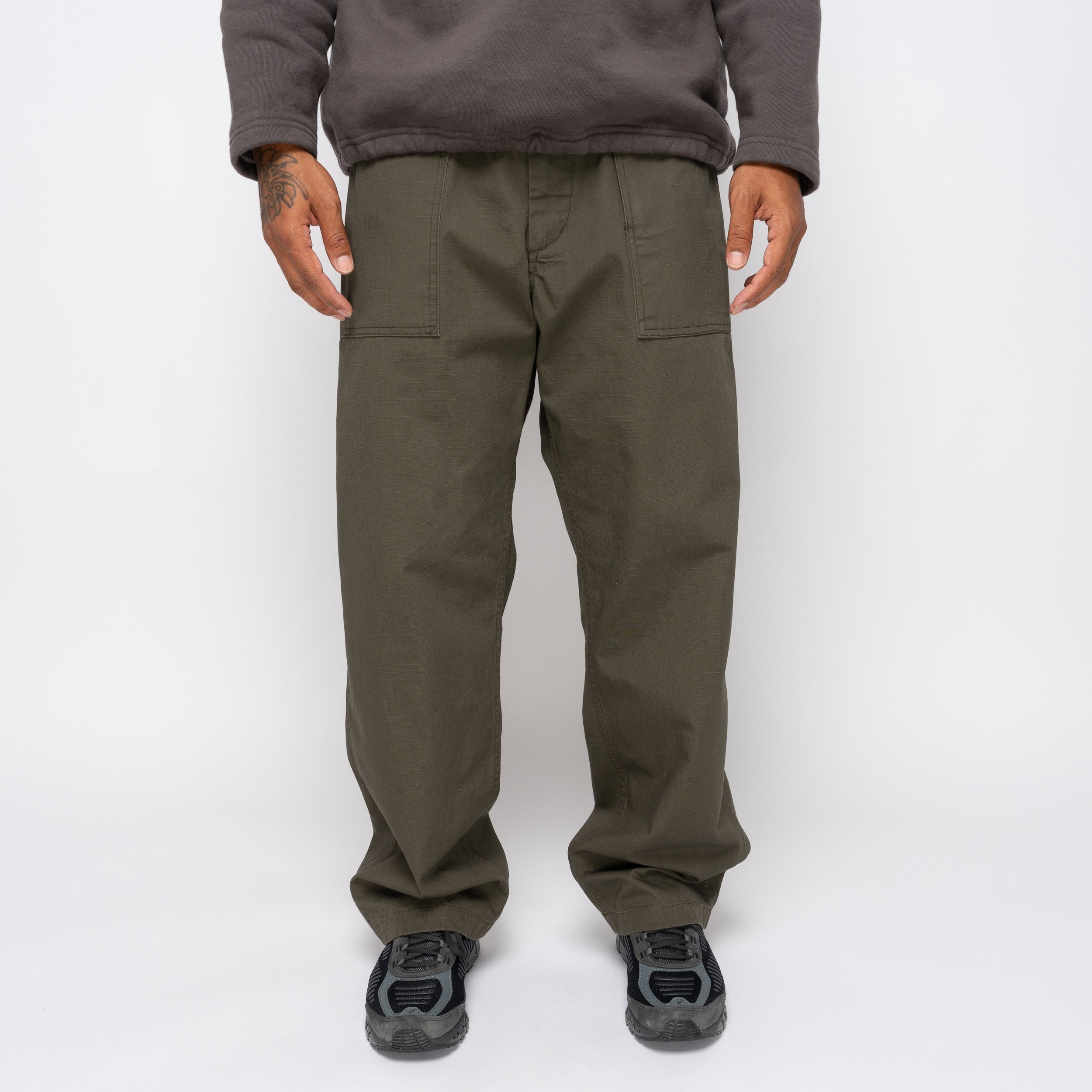 EG Fatigue Pant Heavyweight Cotton Ripstop Olive 25F1F004