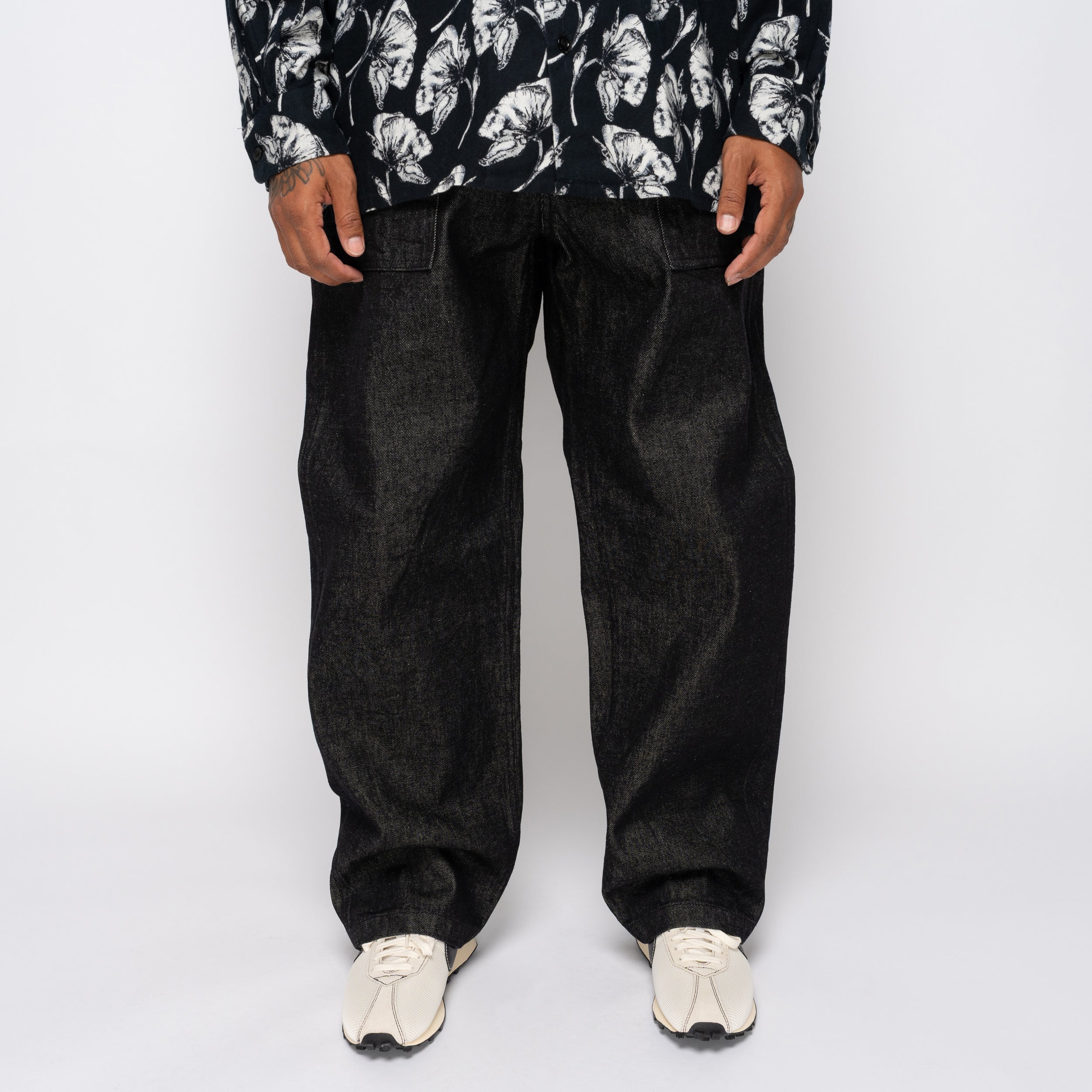 EG Fatigue Pant 14oz Cone Denim Black 25F1F004