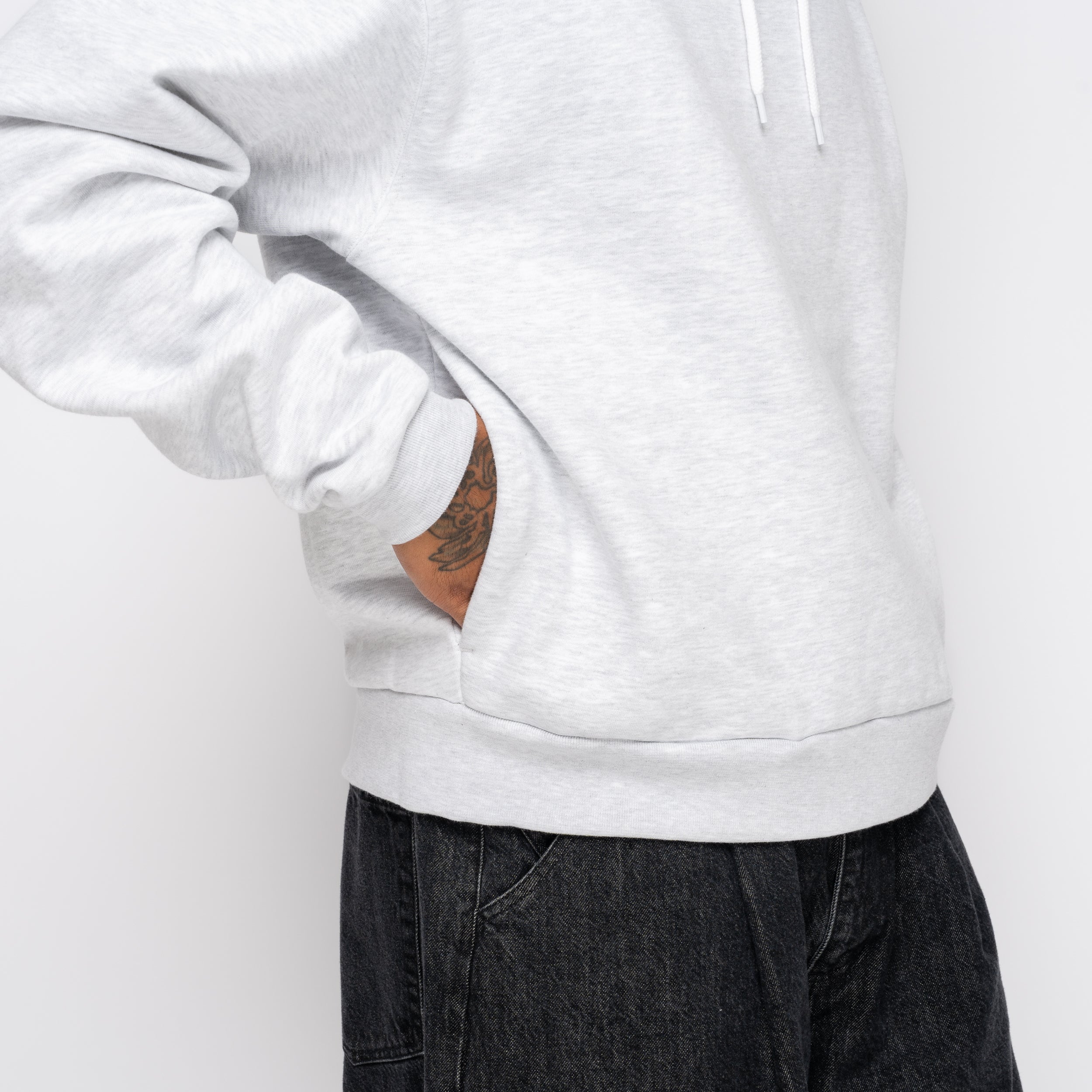 TNF Red Box Hoodie Classic Grey NF0A8EFZ