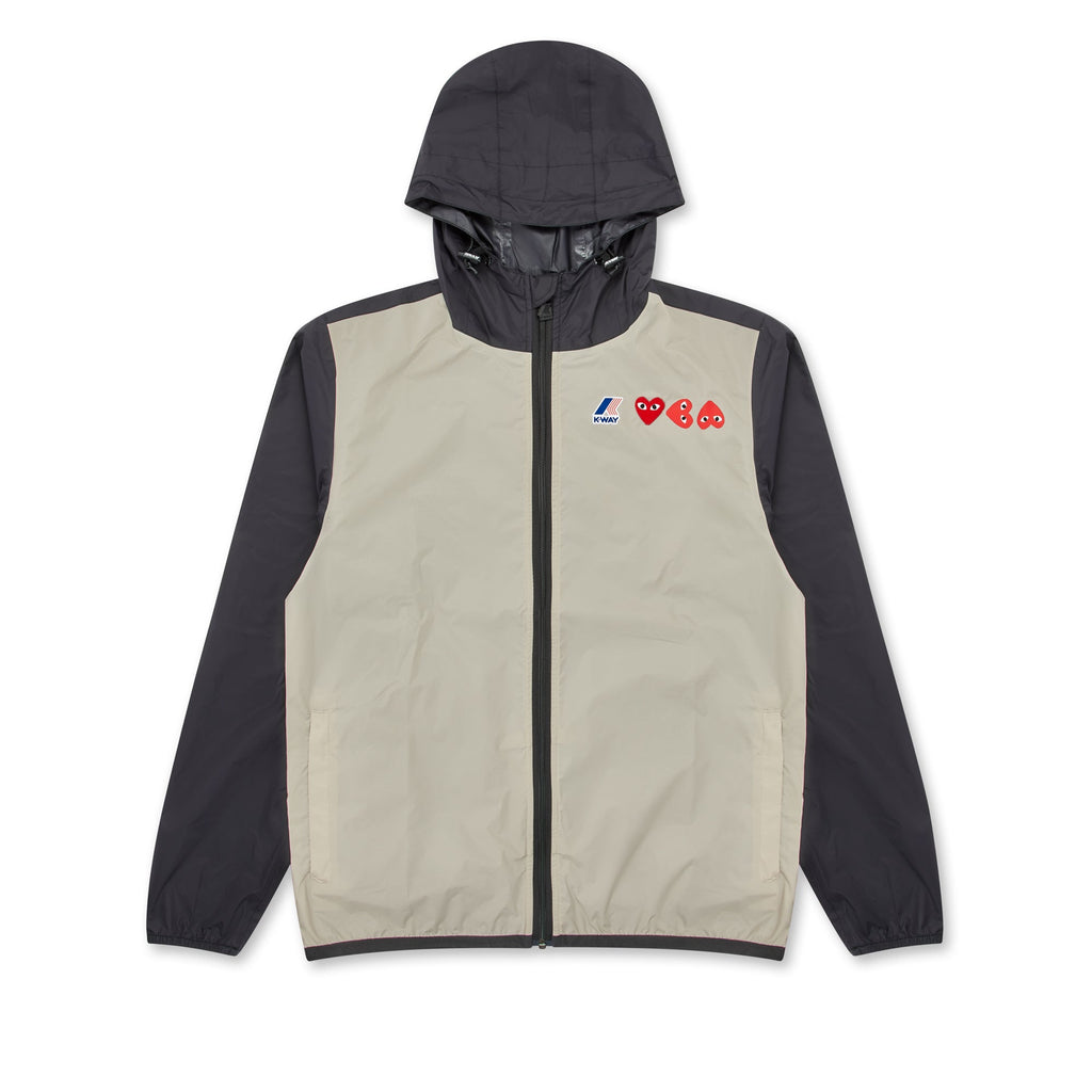 CDG Play K-Way Full Zip Jacket AZ-J505-051-3 Khaki