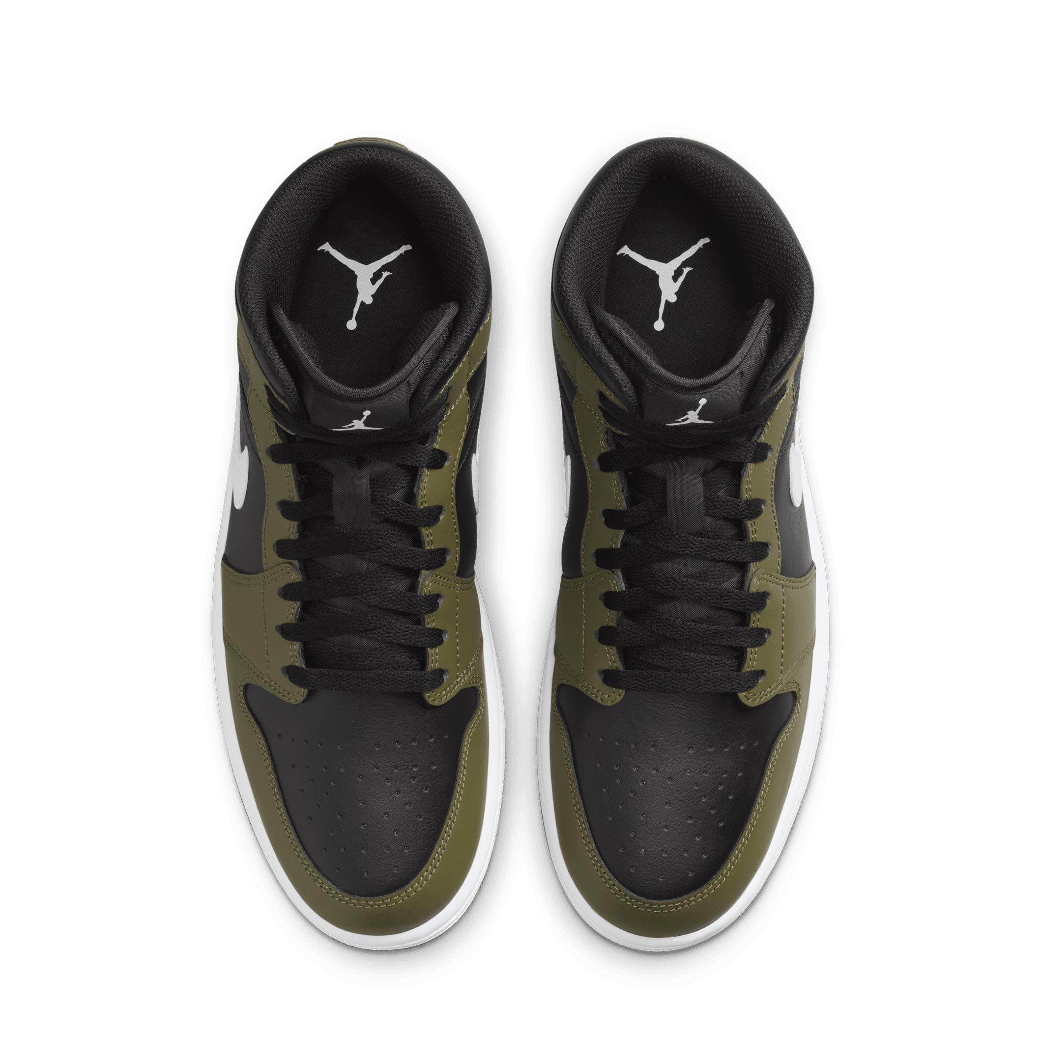 Jordan 1 mid black olive canvas deals