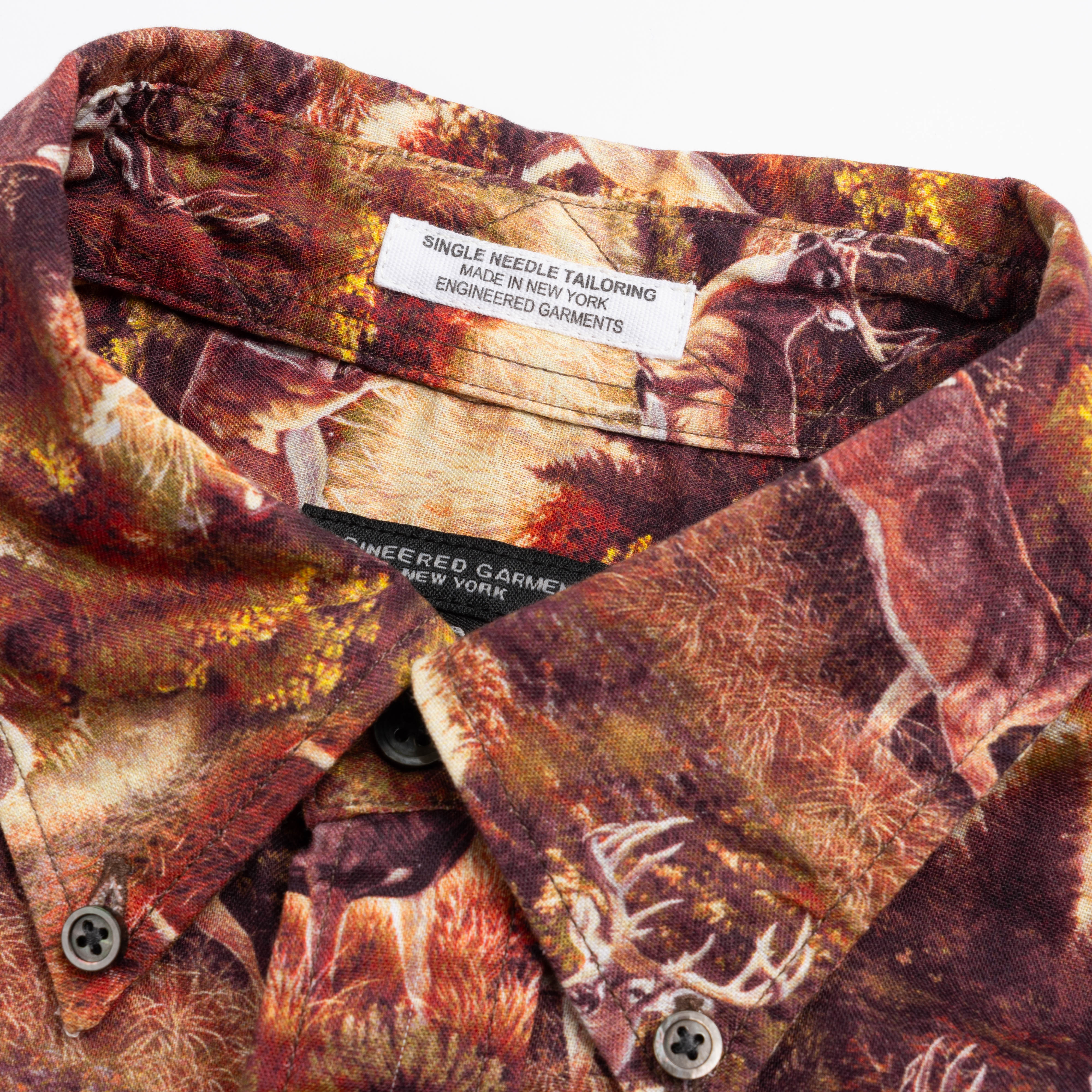 EG 19 Century BD Shirt 23F1A001 Brown Deer Print