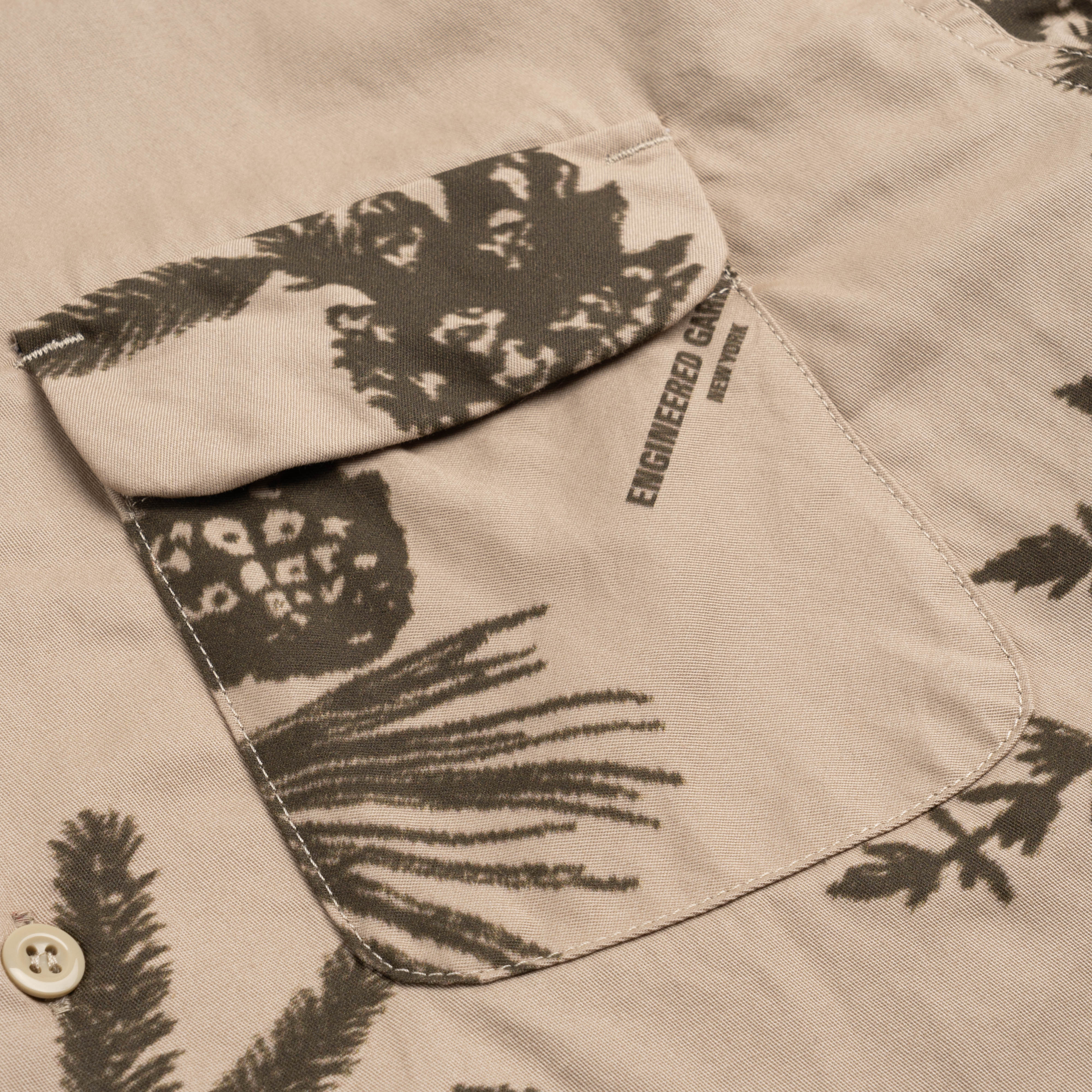 EG Classic Shirt 23F1A005 Khaki Pinecone Print