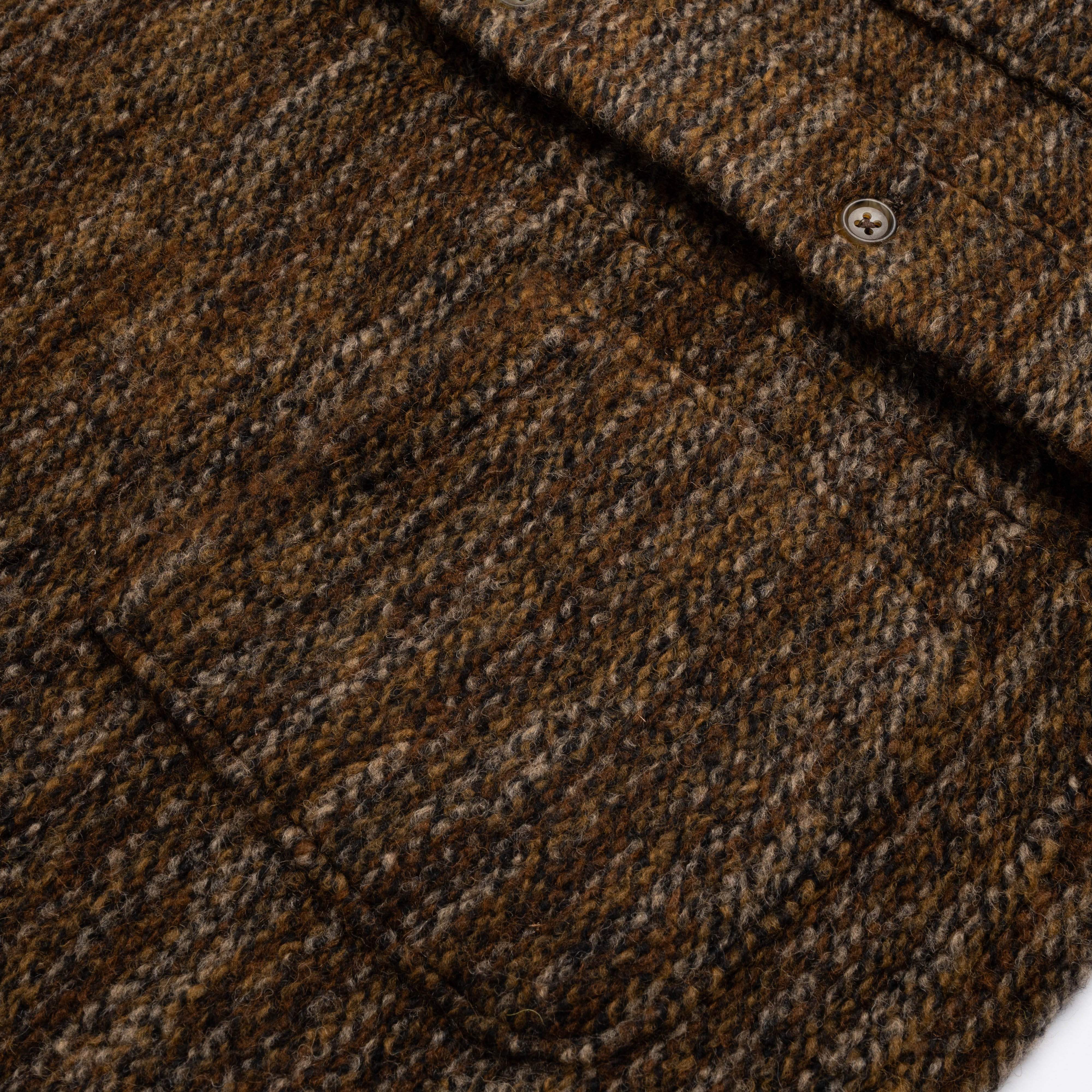 EG Knit Cardigan 23F1B030 Brown Poly/Wool Melange Knit