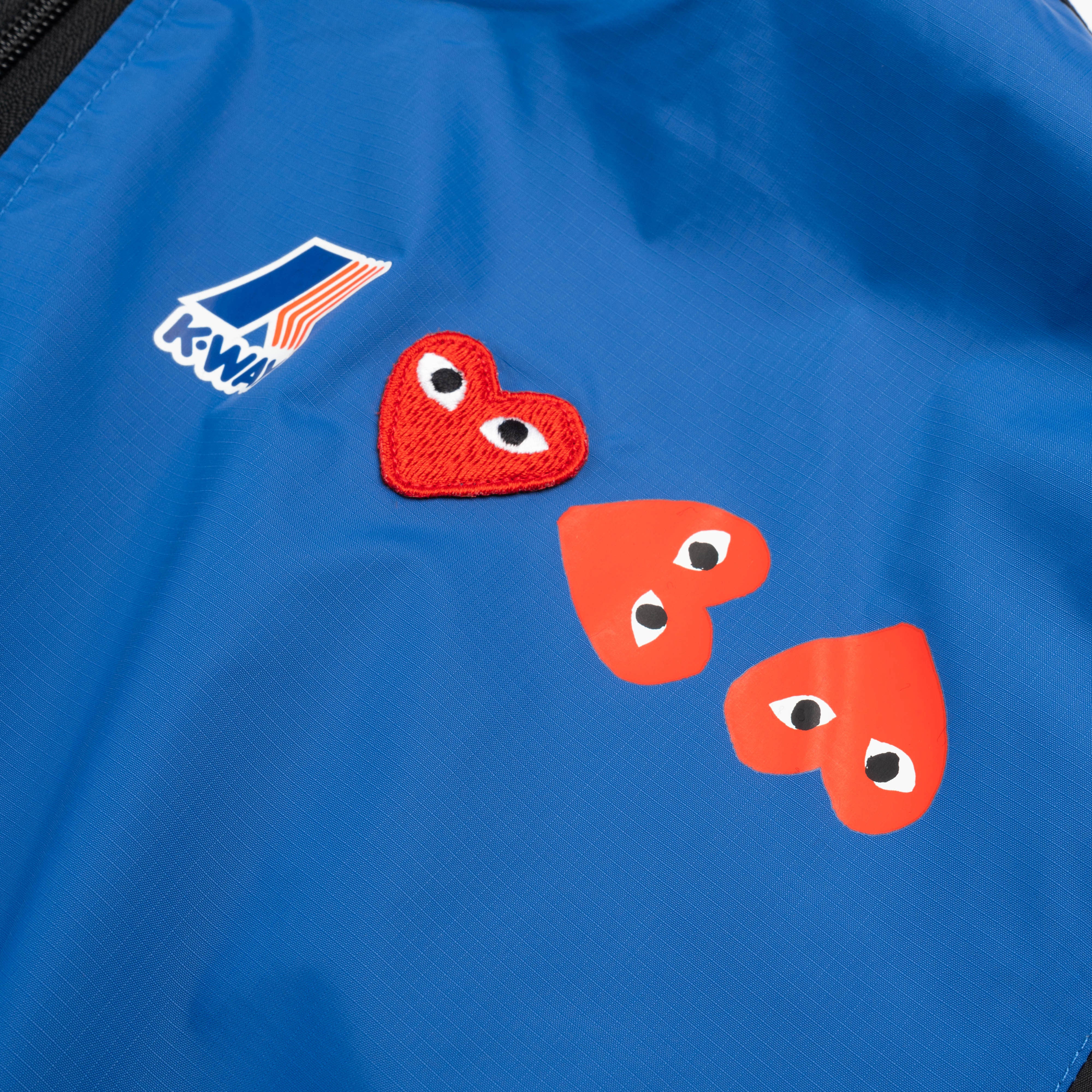 CDG Play K-Way Full Zip Jacket AZ-J505-051-2 Blue