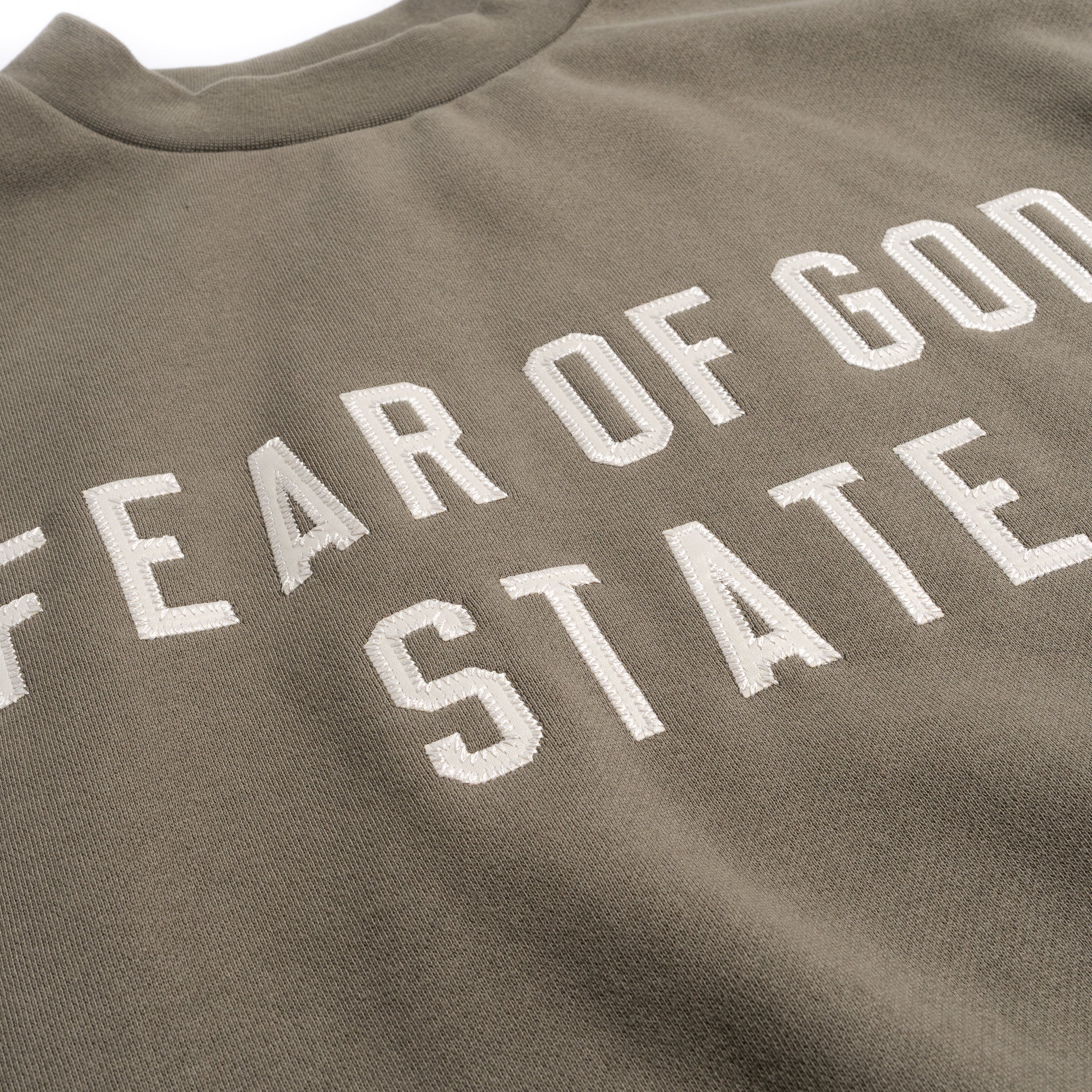 90's Fit Fleece Crewneck Moss 192SP256557F