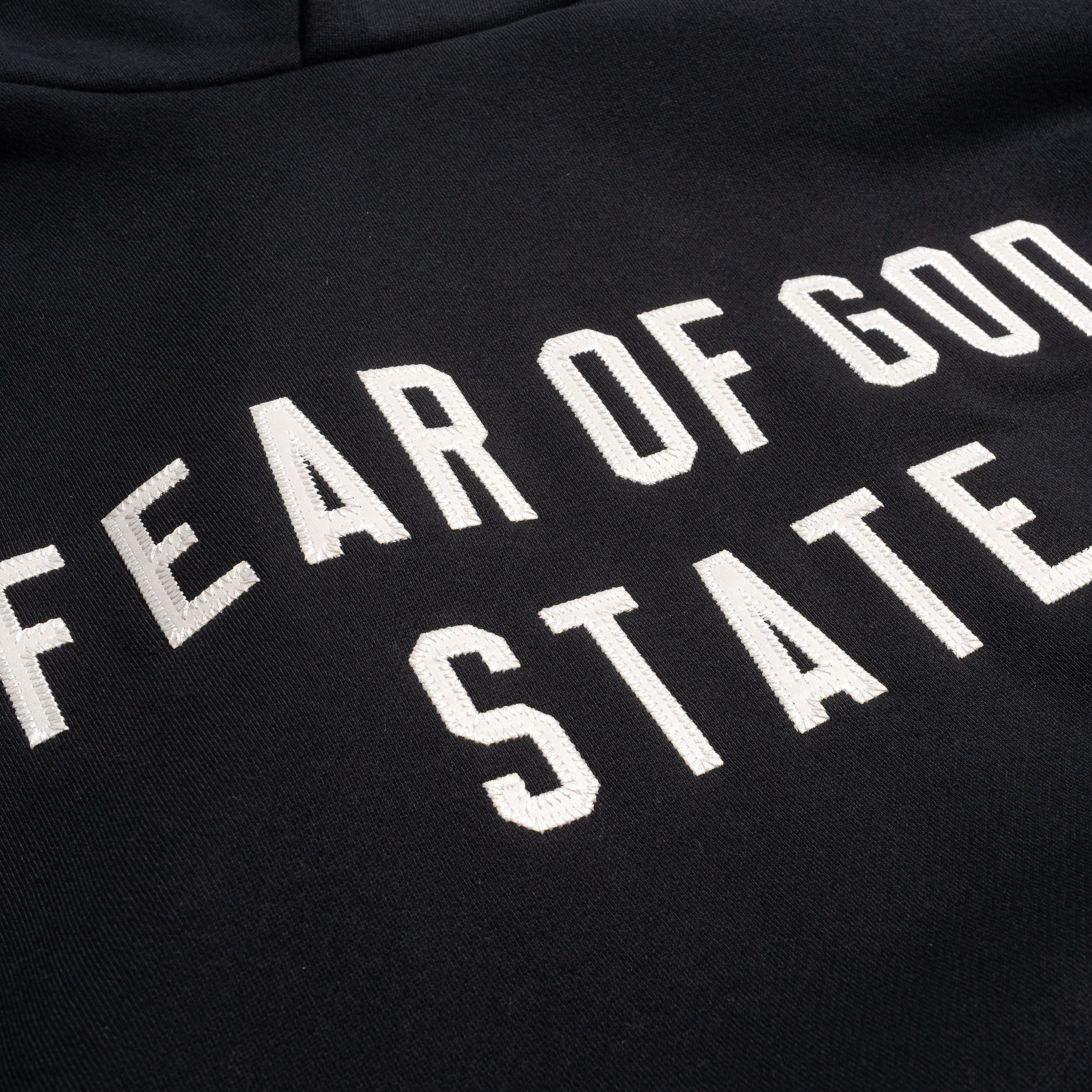 90's Fit Fleece Hoodie Jet Black 192SP256210F