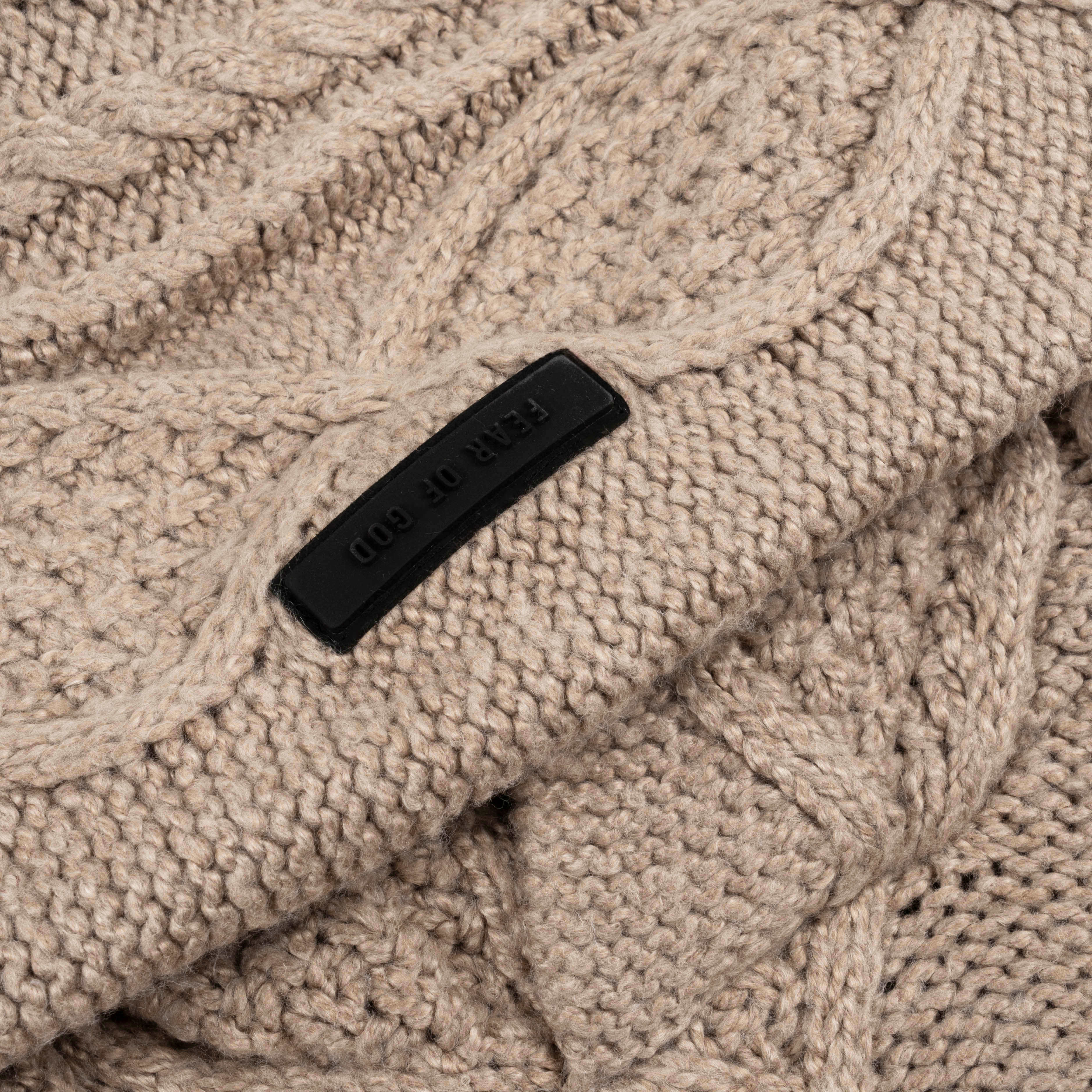 Cable Knit Hoodie 391F Core Heather