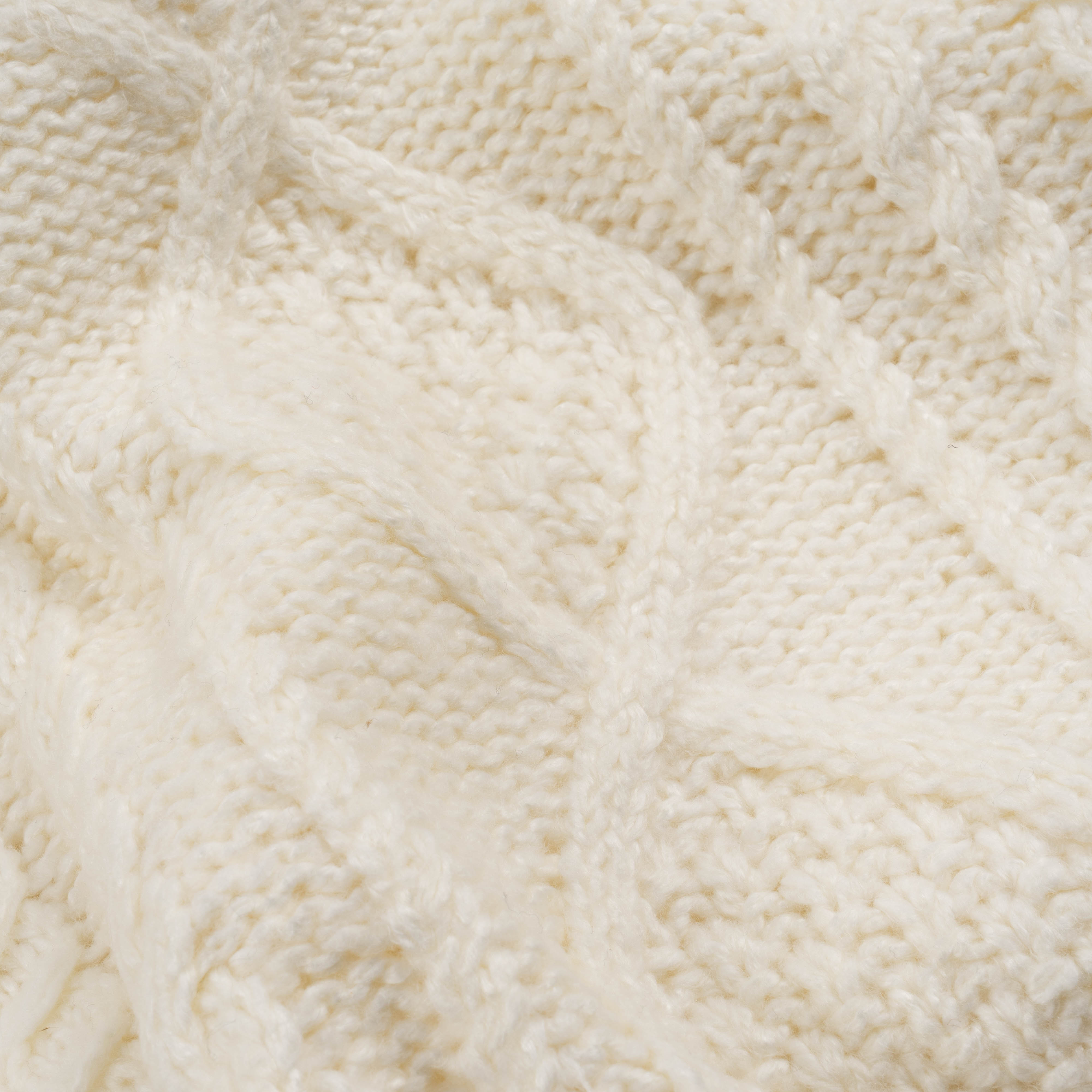 Cable Knit Hoodie 391F Cloud