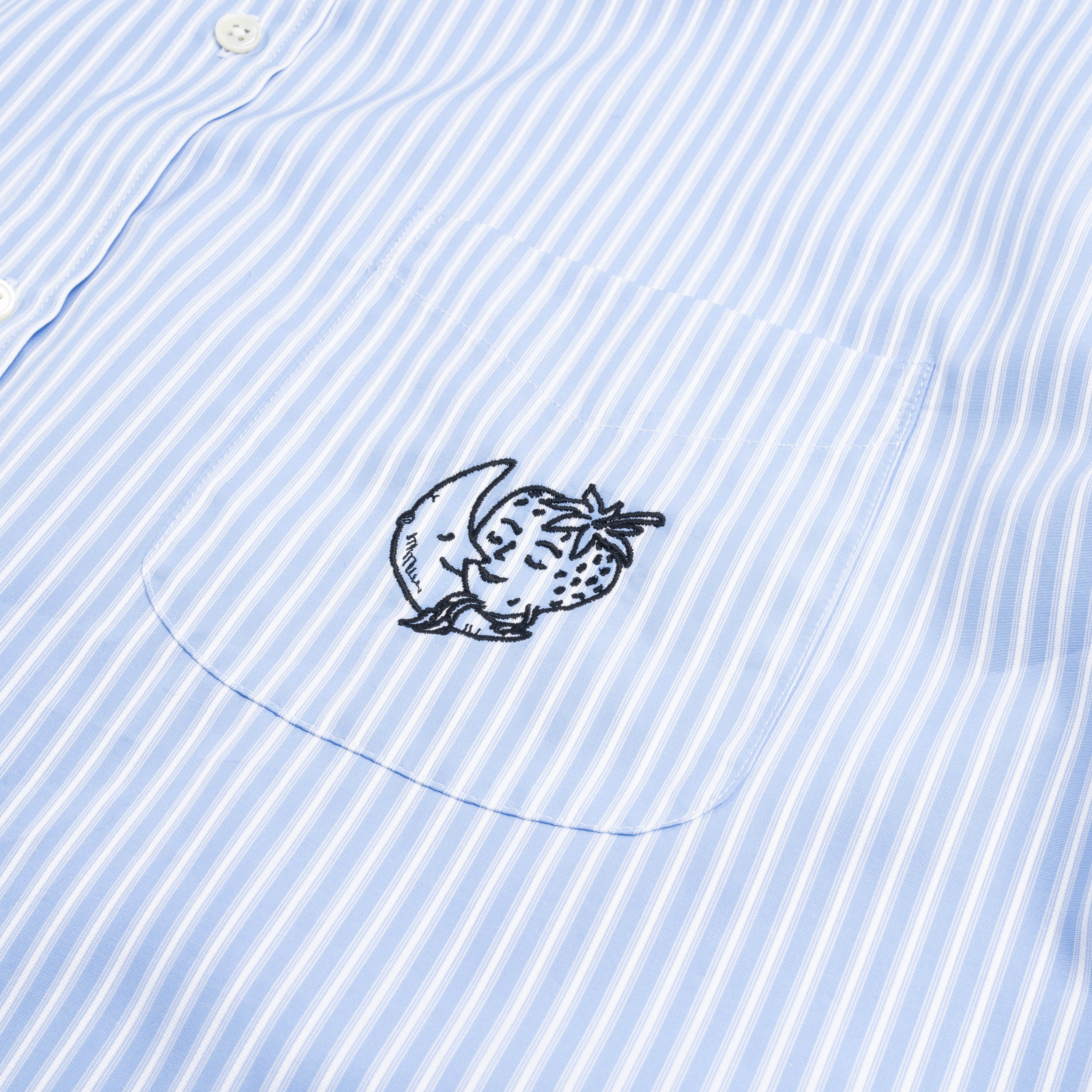SHFWW x Samira Nasr Shirt Blue Stripe SHF04B301