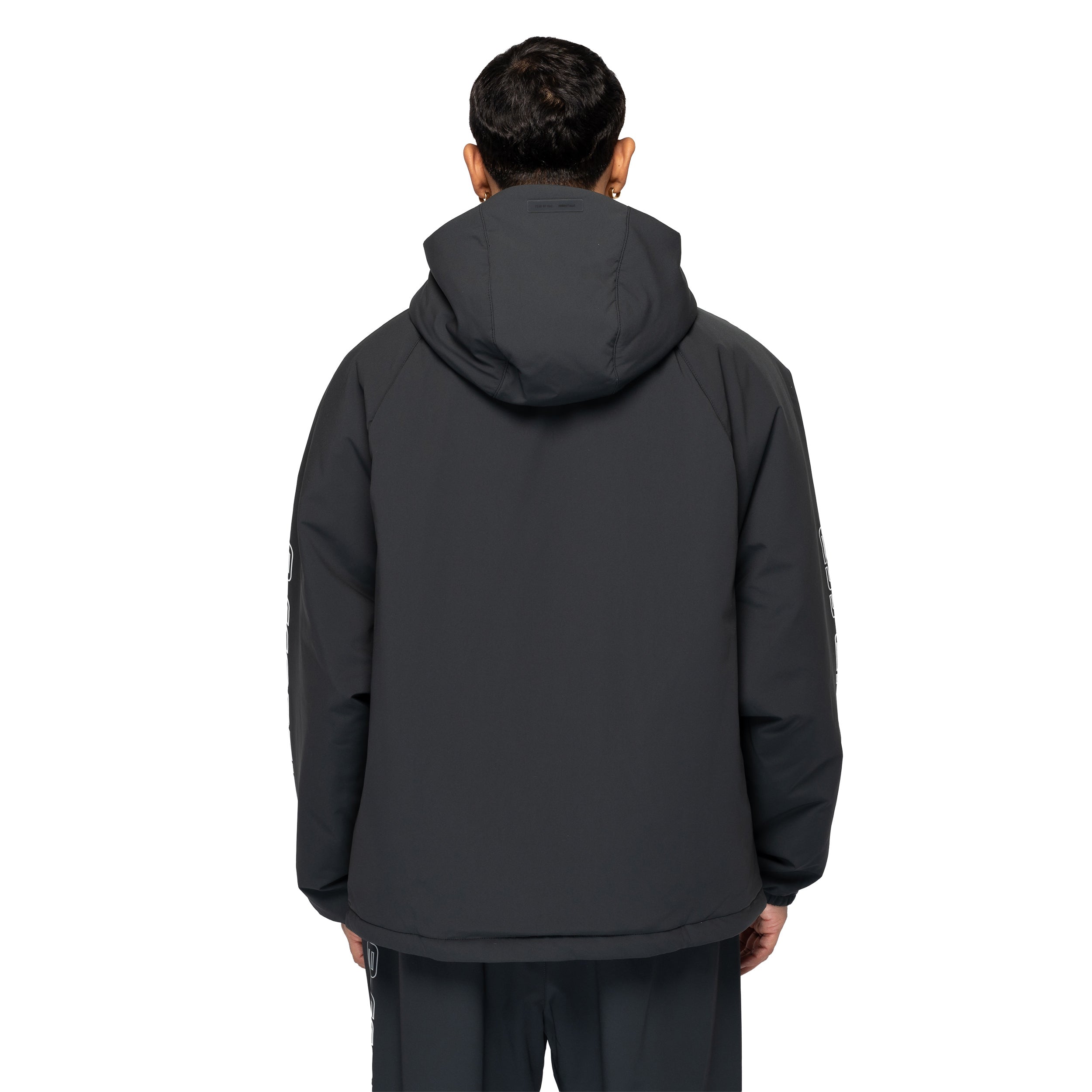 Tech Nylon Half Zip Anorak Vintage Black 202HO258241F
