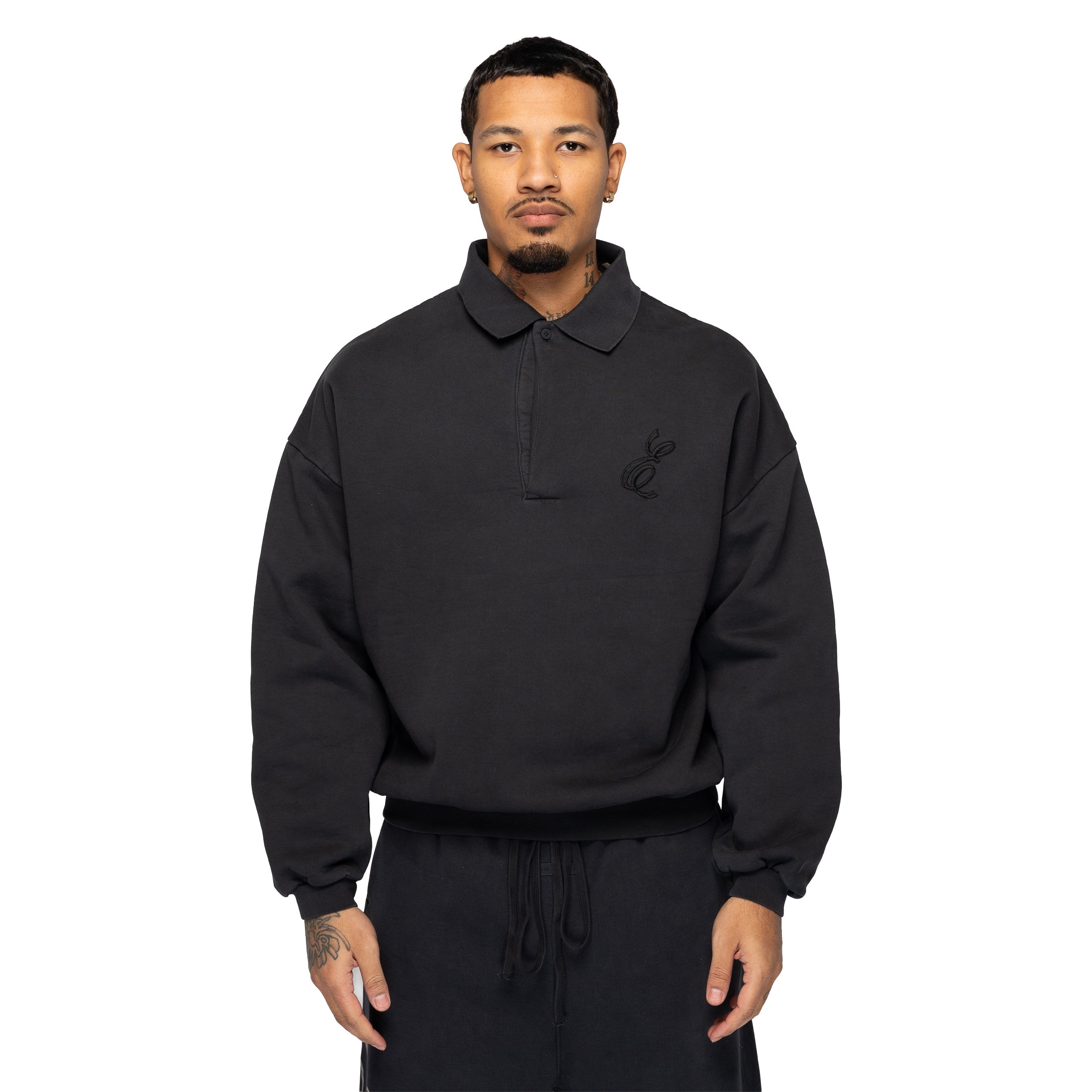 Classic Polo Sweatshirt Vintage Black 192HO252042F – Capsule