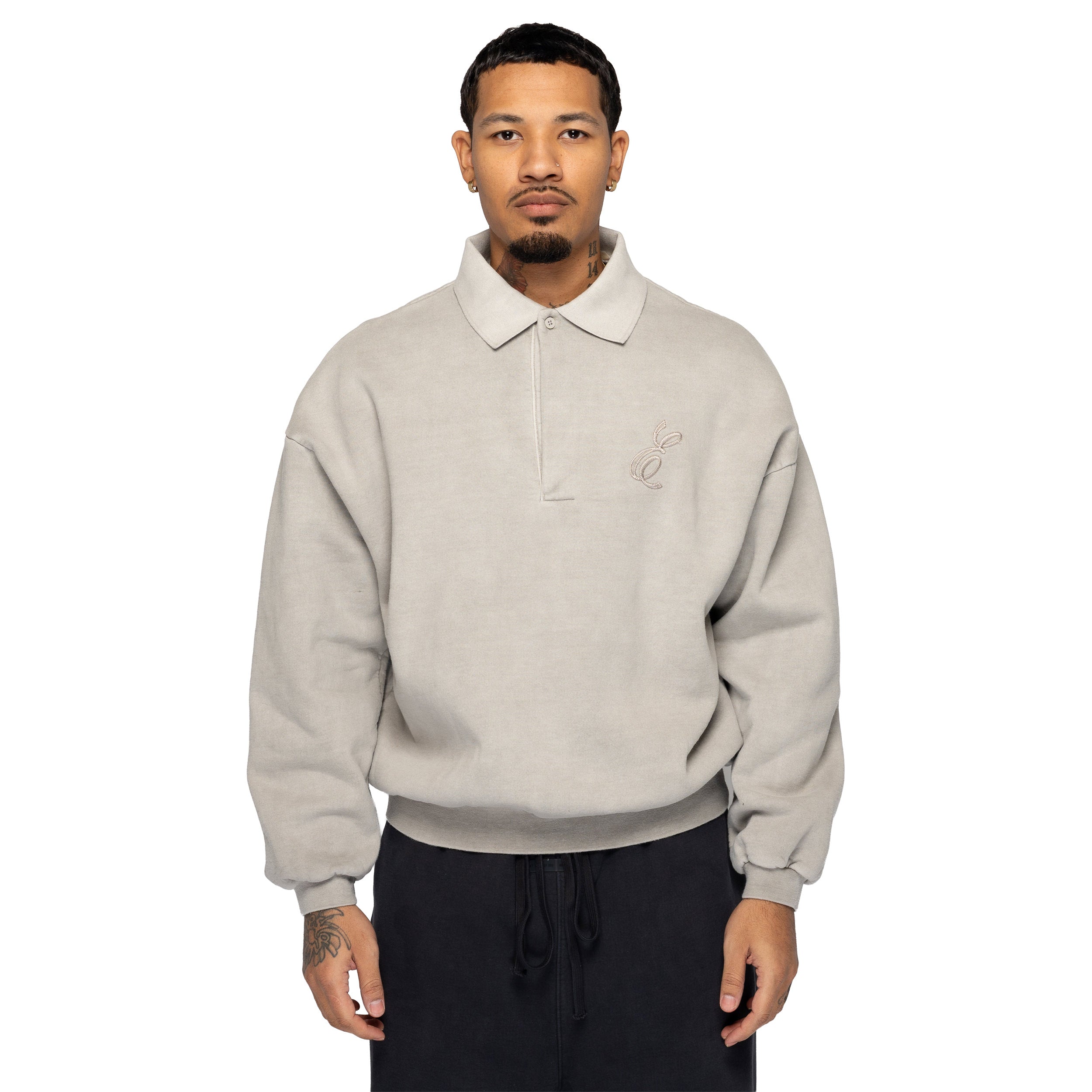 Classic Polo Sweatshirt Smoke Grey 192HO252041F – Capsule