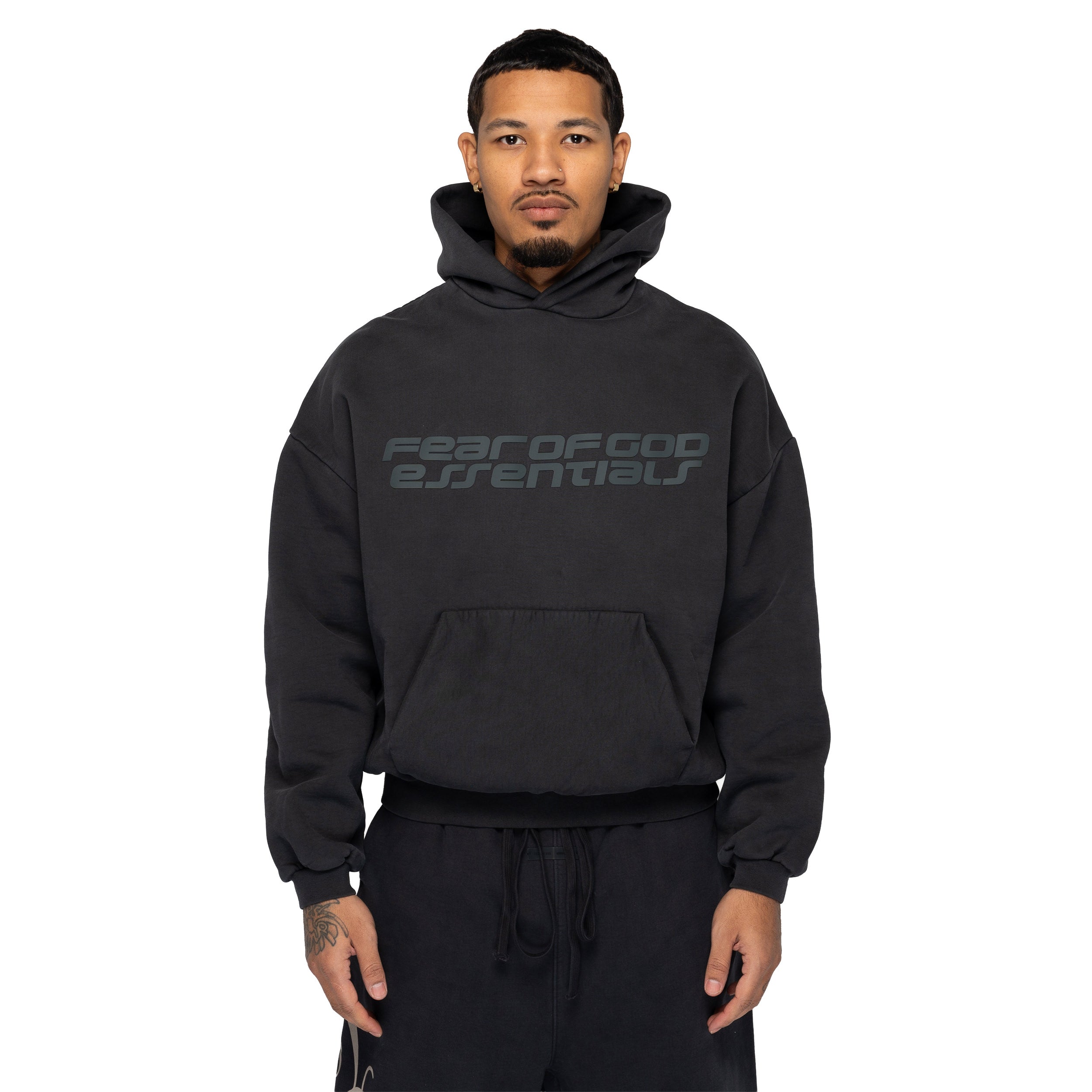 90s Pullover Hoodie Vintage Black 192HO256564F – Capsule