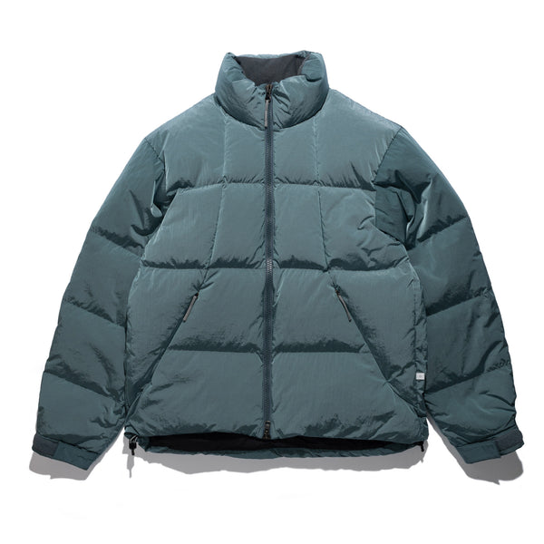 Dope Dyed Ripple Nylon Down Jacket Chrysocolla GL26330