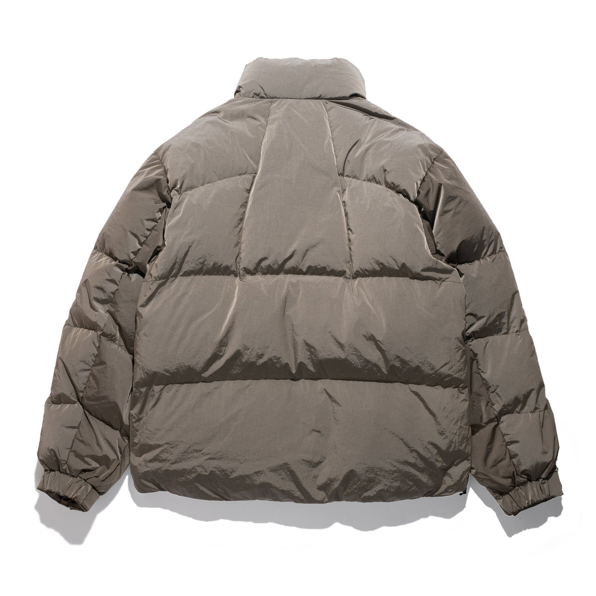 Dope Dyed Ripple Nylon Down Jacket Woody Beige GL26330